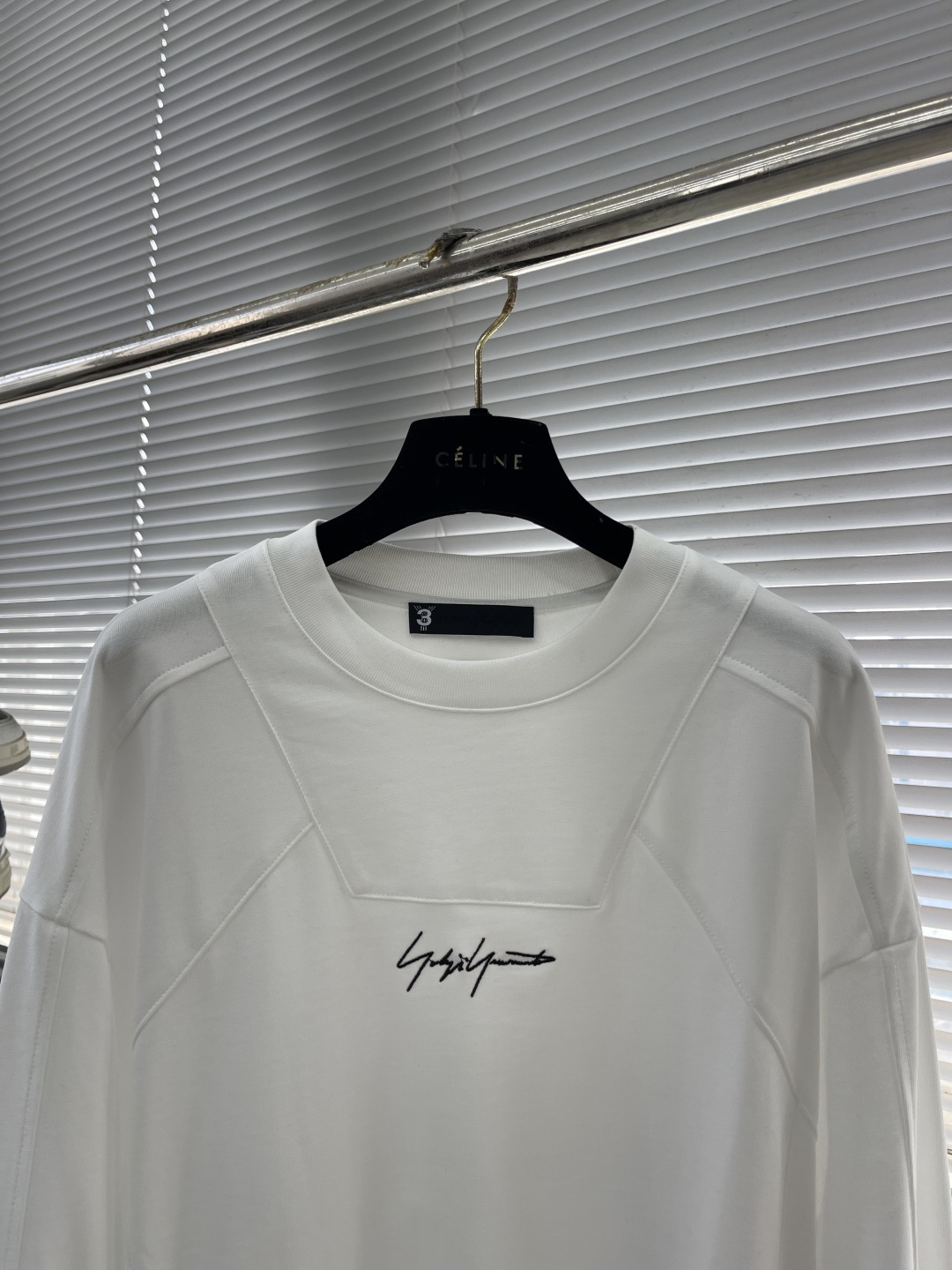 -Y-3 Yamamoto山本耀司 秋冬新款Y3长袖T恤。拼接罗纹设计新颖且极具辨识度，宽松版型个性立体