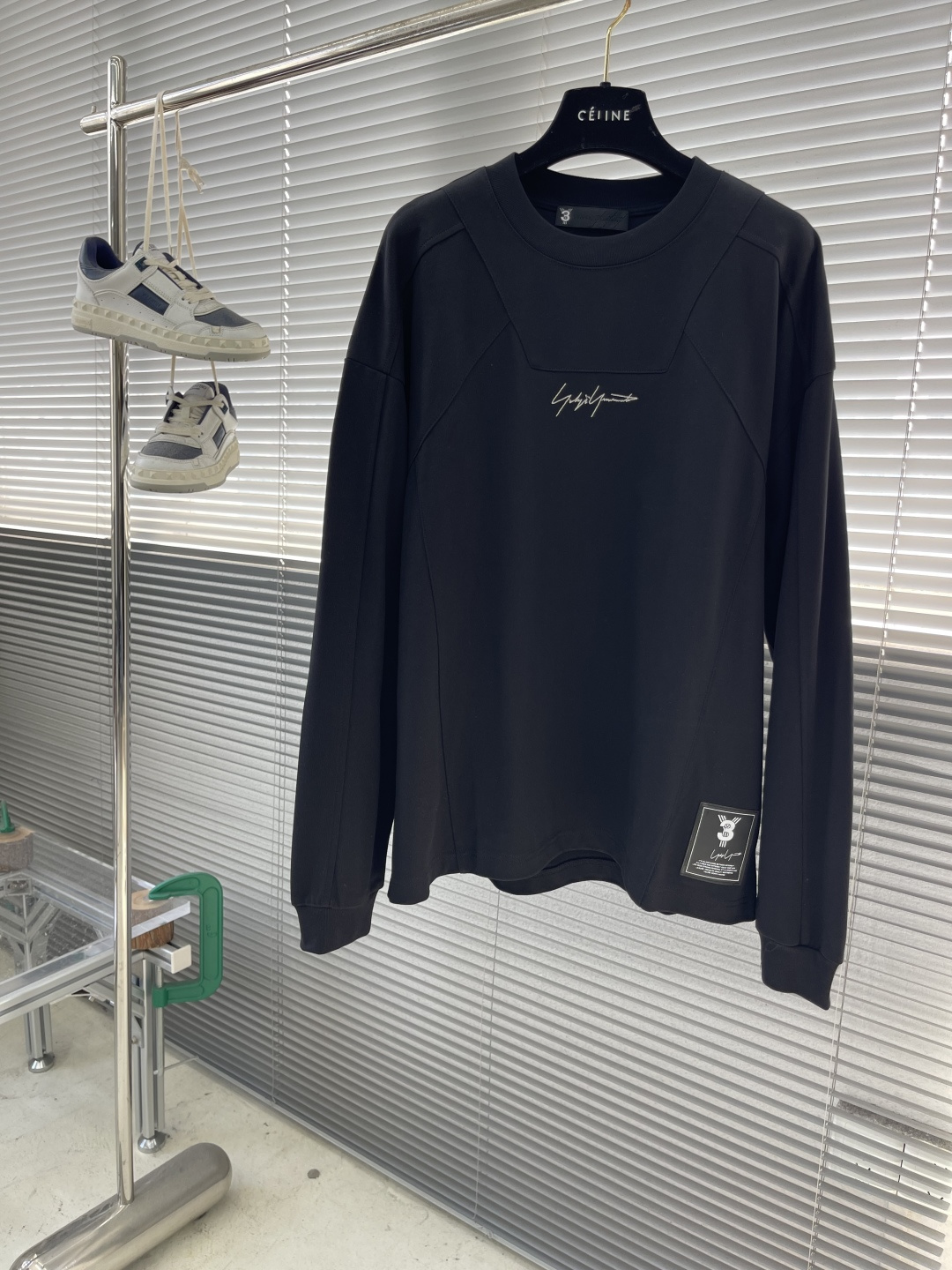 -Y-3 Yamamoto山本耀司 秋冬新款Y3长袖T恤。拼接罗纹设计新颖且极具辨识度，宽松版型个性立体