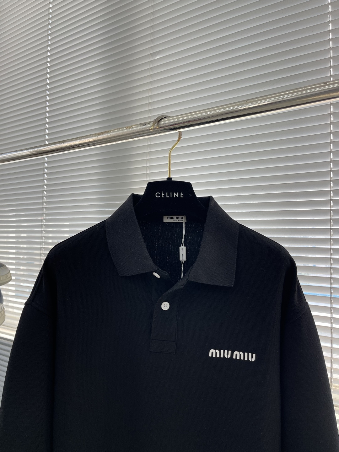 -MIUMIU 新款Polo长袖。定制420克面料 男女同款 码数：S-XXL