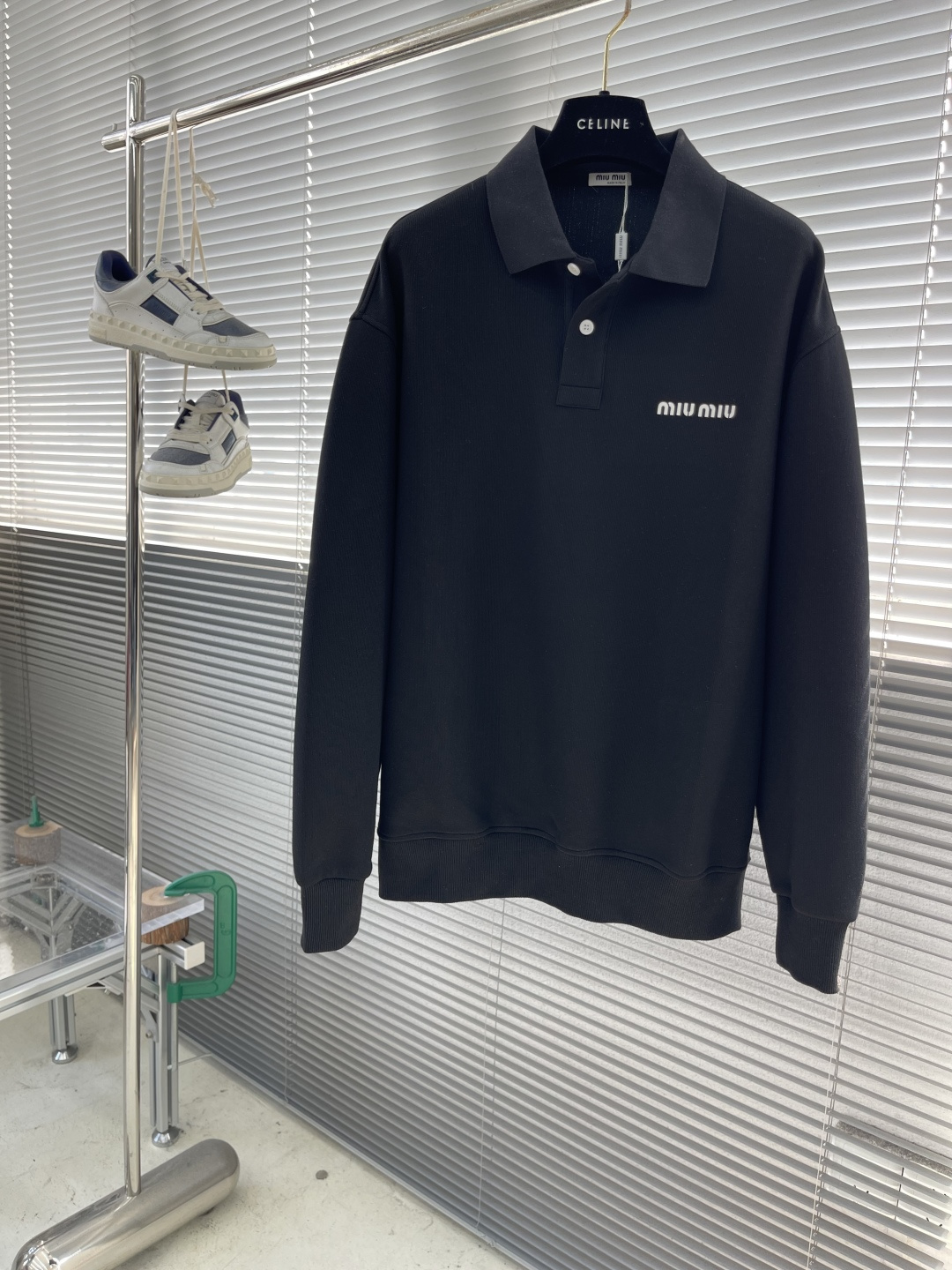 -MIUMIU 新款Polo长袖。定制420克面料 男女同款 码数：S-XXL