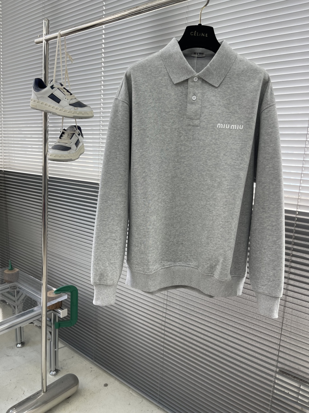 -MIUMIU 新款Polo长袖。定制420克面料 男女同款 码数：S-XXL