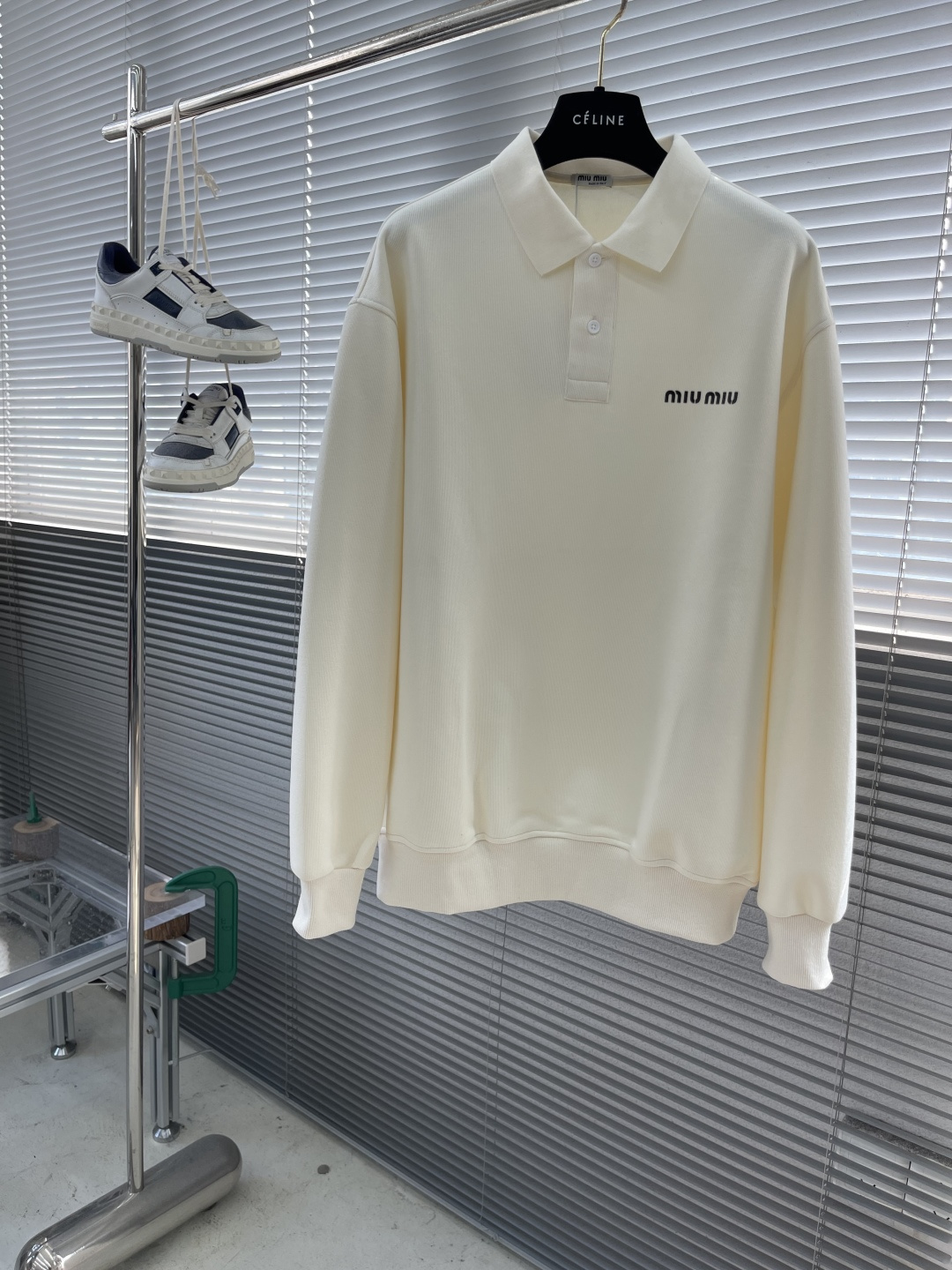 -MIUMIU 新款Polo长袖。定制420克面料 男女同款 码数：S-XXL