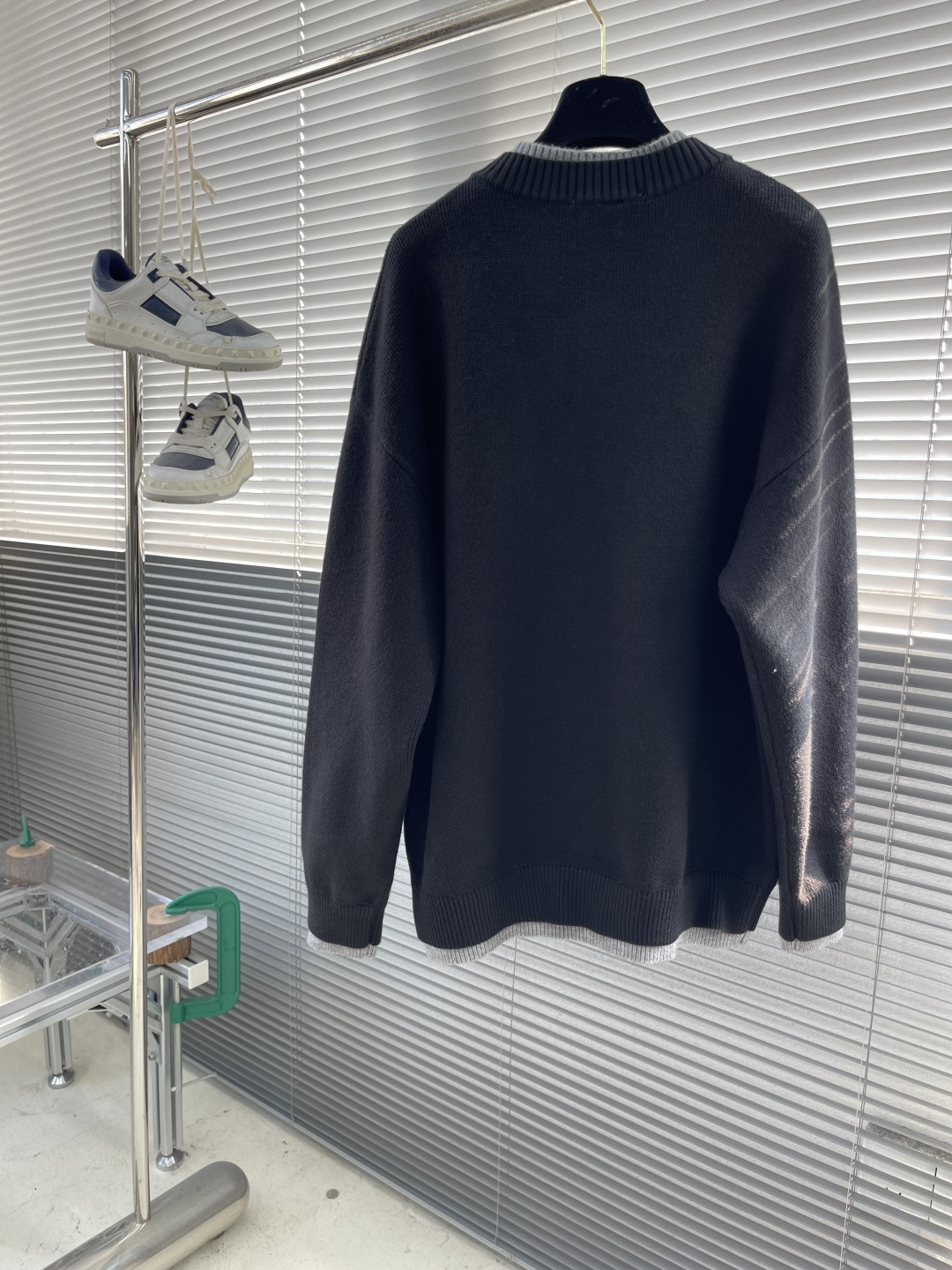 -Dio 假两件‼️开衫毛衣精选混纺优质35%抗起球腈纶30%聚酯纤维19.6%聚酯15.4%锦纶是性能