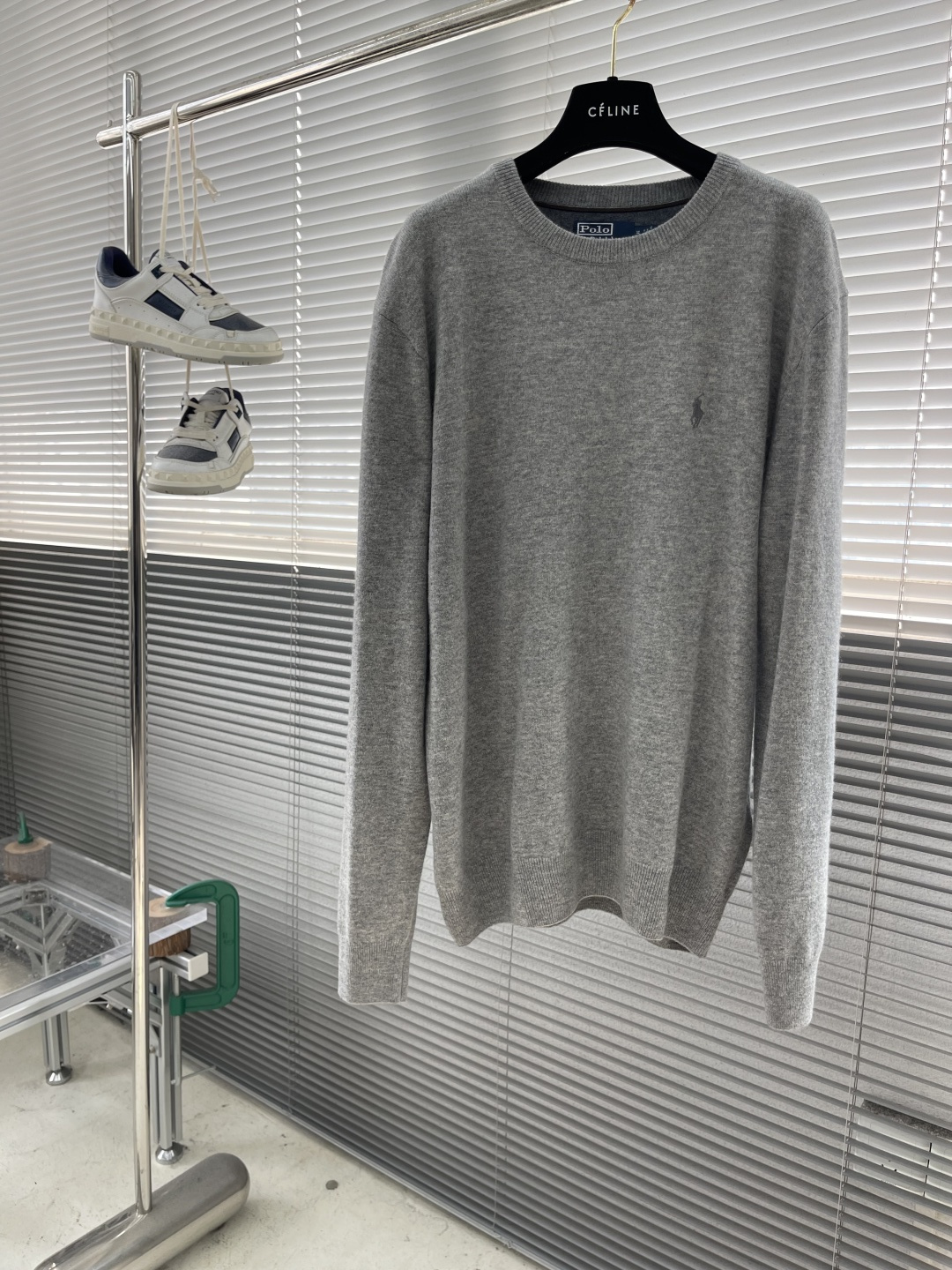 -Polo 25fw新款RalP🆕h Lauren Logo圆领长袖毛衣 男女同款 高版本码数：S.M.