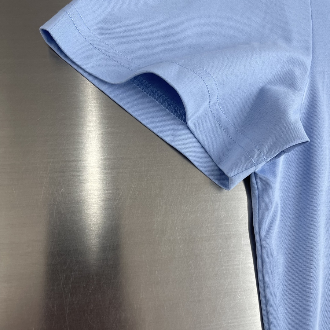 -BBR 100%纯正血统品质，2025春夏新品战马刺绣标识男士商务休闲简约圆领短袖T恤！颇具法式风格的