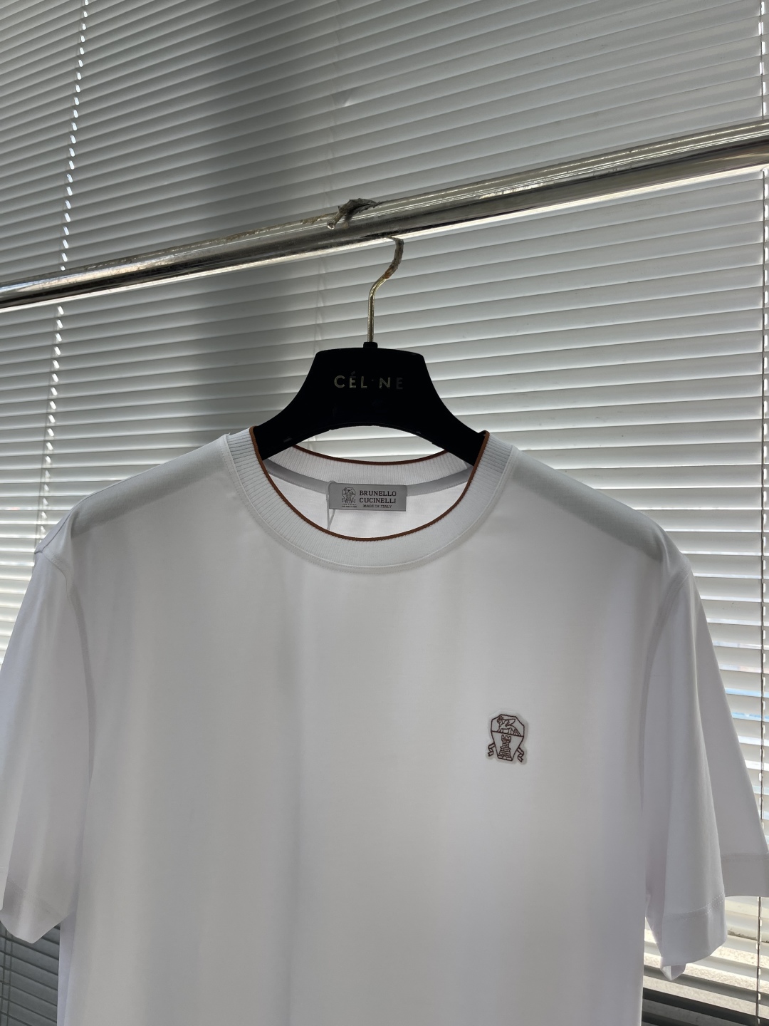 -BC 2025夏季新品Brun*llo Cucin*ill男士商务休闲简约刺绣标识圆领短袖T恤！BC来