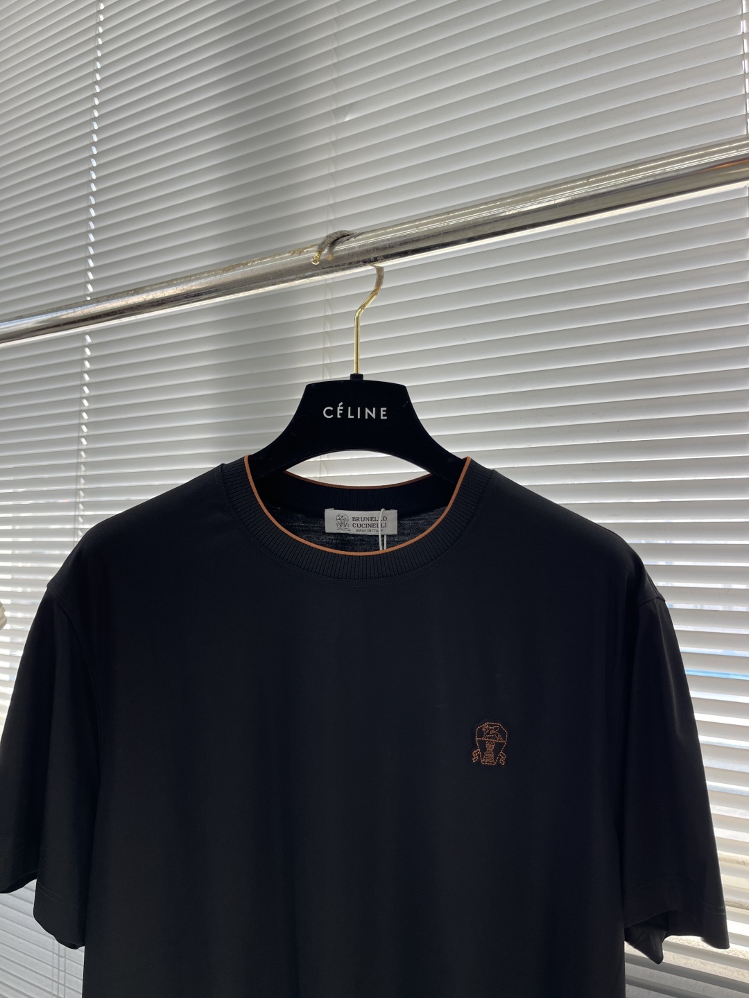 -BC 2025夏季新品Brun*llo Cucin*ill男士商务休闲简约刺绣标识圆领短袖T恤！BC来