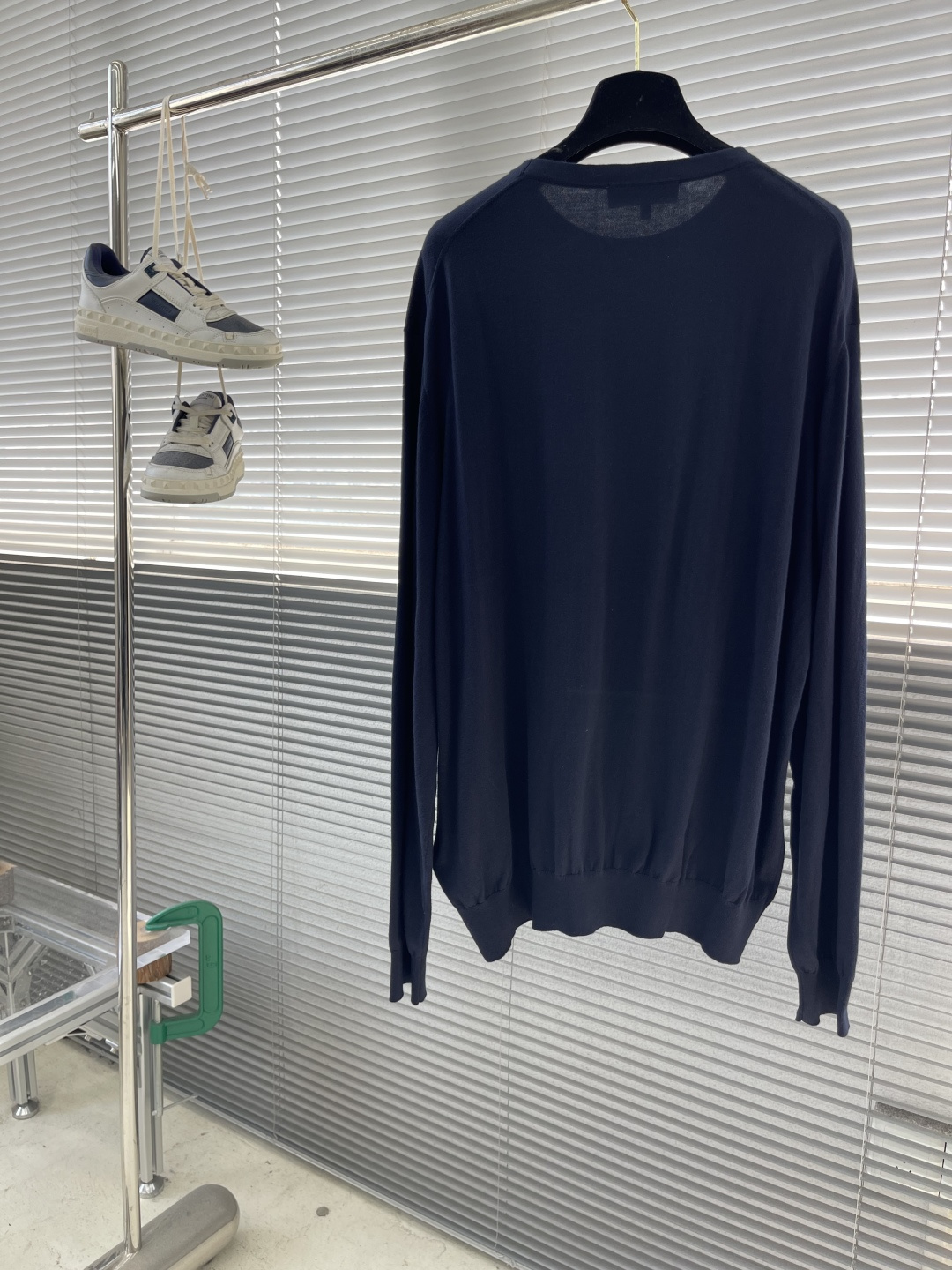 -Loro Piana 25fw新款纯色圆领棉质针织衫 男款 海军蓝码数：48.50.52.54衣长66