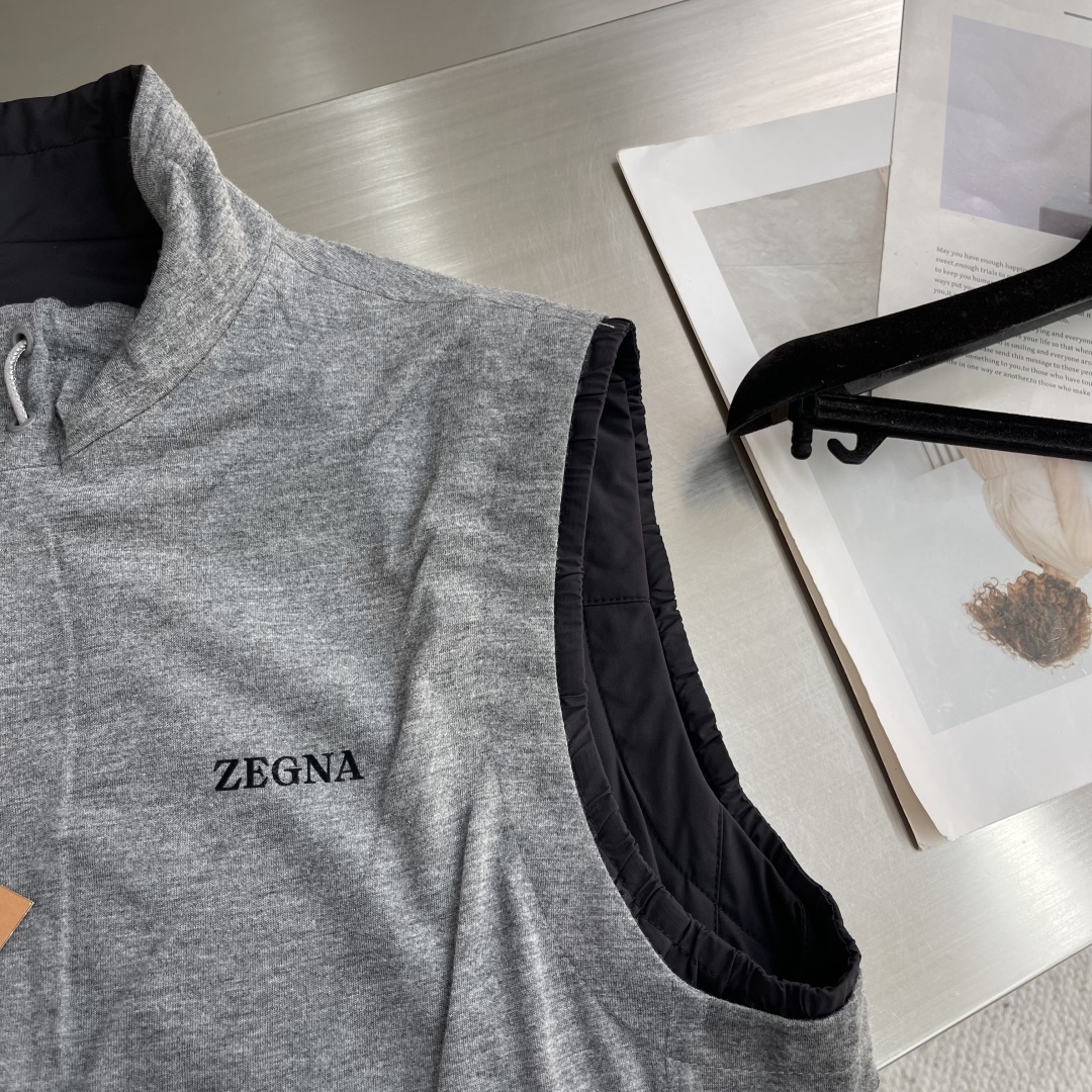 -Z ZEGN 2025 秋冬爆款 双面可穿马甲专柜同款 高品质 定制面料 五金定制开模 大厂代工 yy