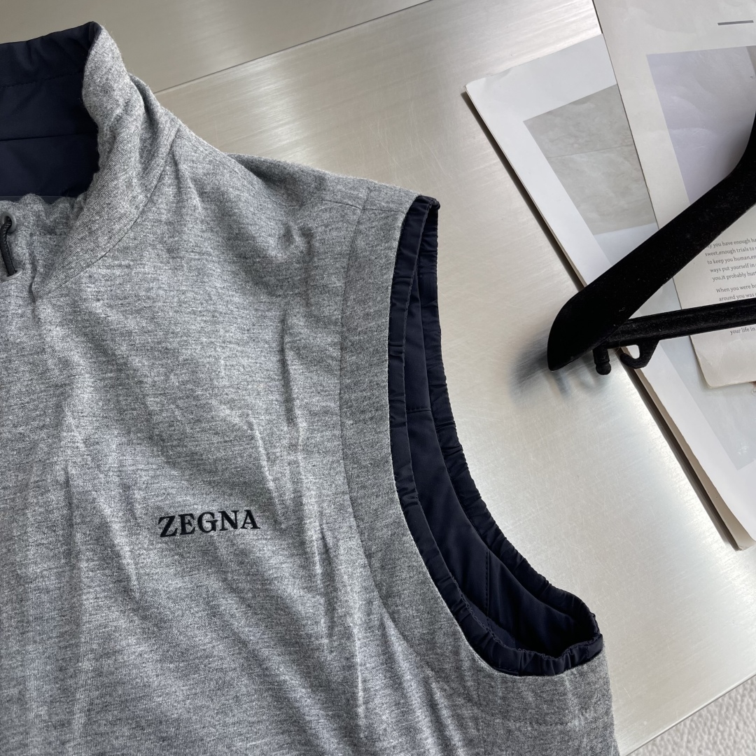 -Z ZEGN 2025 秋冬爆款 双面可穿马甲专柜同款 高品质 定制面料 五金定制开模 大厂代工 yy