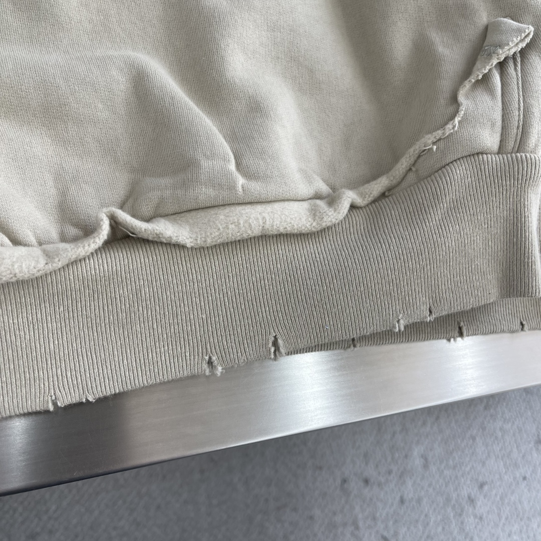 -Balenciag 25ss新款TAPE TYPE RIPPED POCKET HOODIE连帽卫衣 