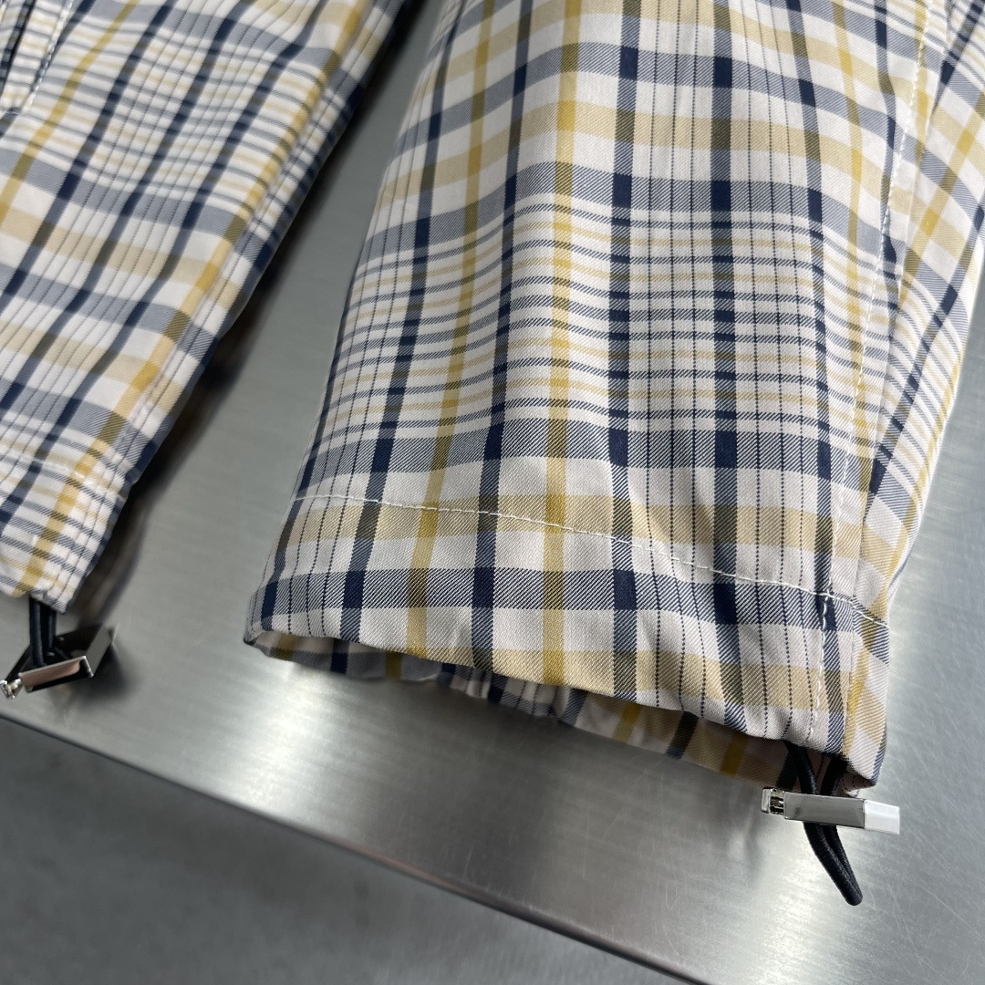 -Dio 25fw新款米色棉质混纺面料格子图案CD Diamond 刺绣拉链夹克衬衫，这款拉链衬衫重新诠