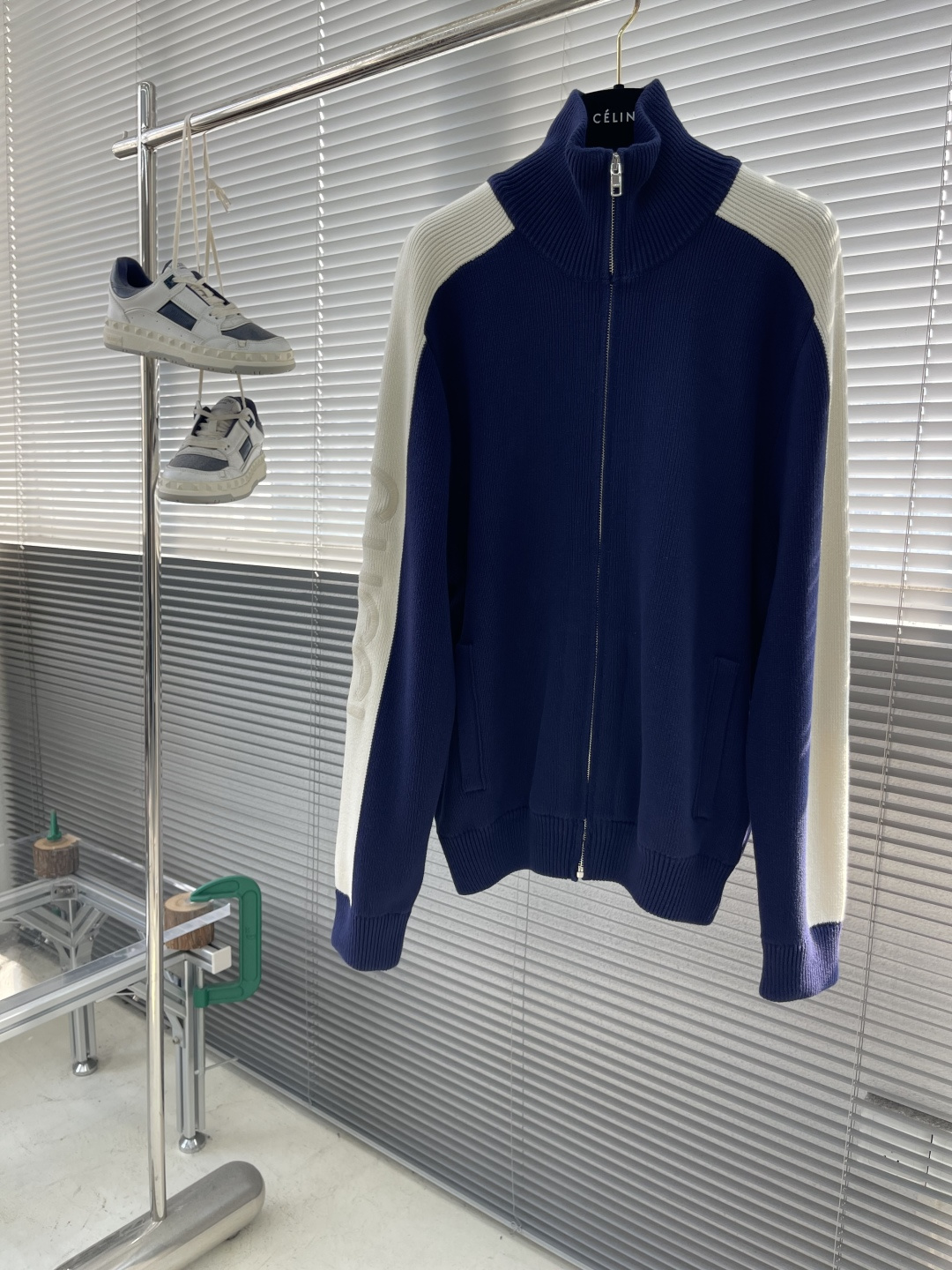 -GUCC 2024fw Gart系列毛织拉链外套，拼接毛织拉链外套 袖口自带logo刺绣 男女同款 码