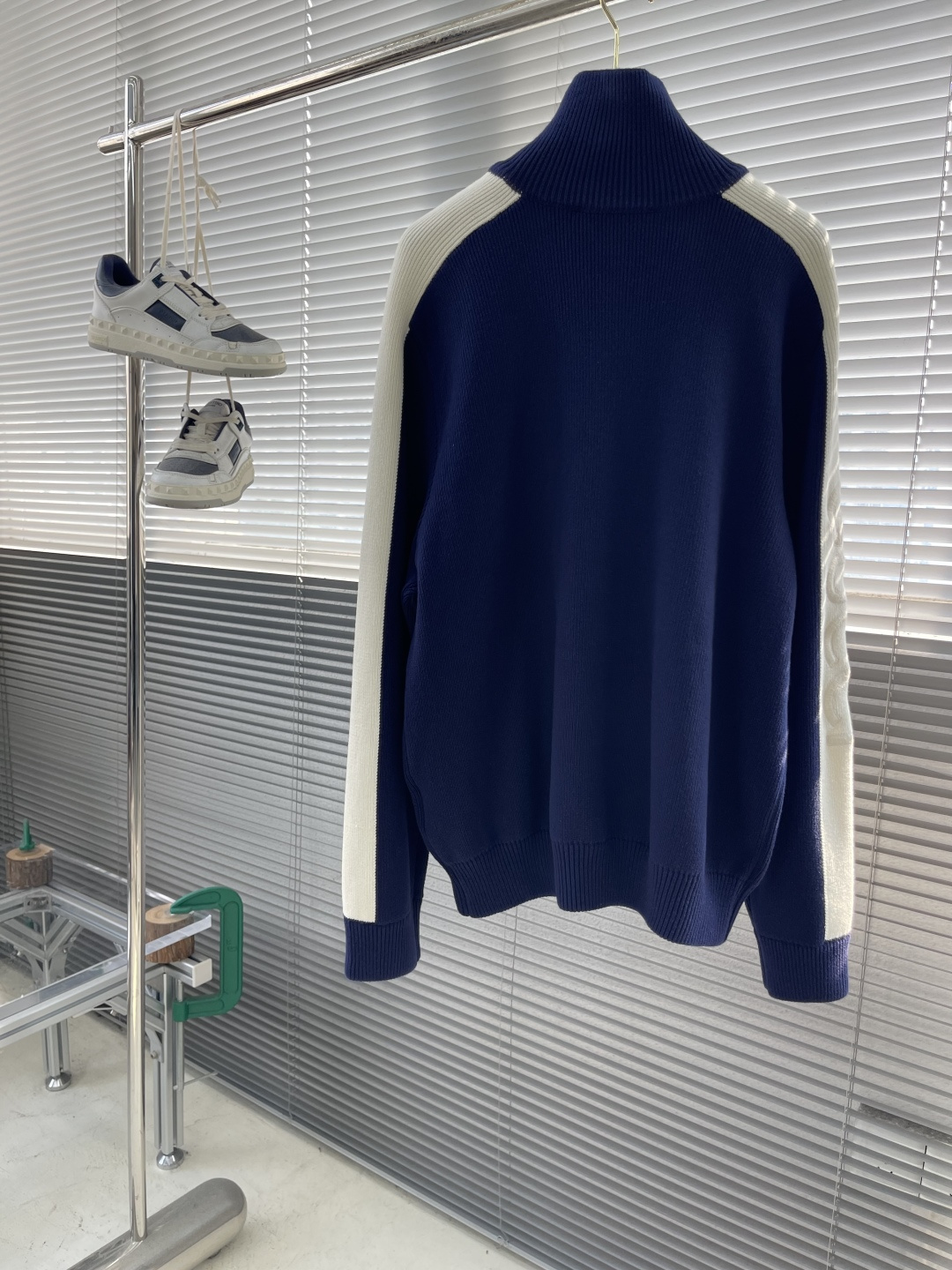 -GUCC 2024fw Gart系列毛织拉链外套，拼接毛织拉链外套 袖口自带logo刺绣 男女同款 码