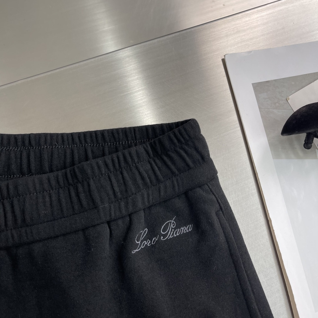 -Loro Piana 25秋冬新款羊毛混纺长裤奢华净享，天然之美。精选羊毛、醋酸纤维、弹力纤维及氨纶四