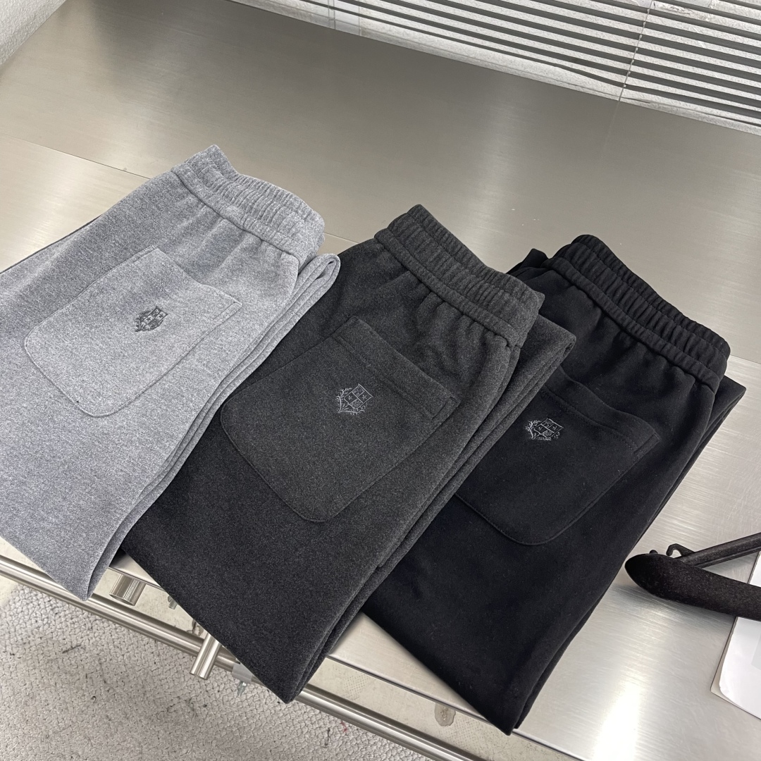-Loro Piana 25秋冬新款羊毛混纺长裤奢华净享，天然之美。精选羊毛、醋酸纤维、弹力纤维及氨纶四