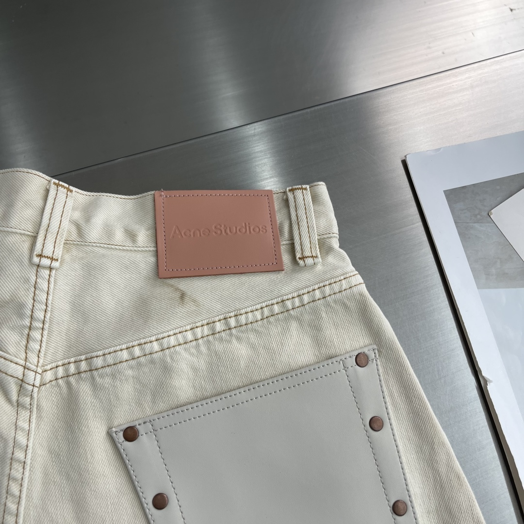 -Acne 25ss新款水洗宽松版型牛仔裤 男女同款 高版本码数：XS.S.M.L.XL.XXL裤长 1