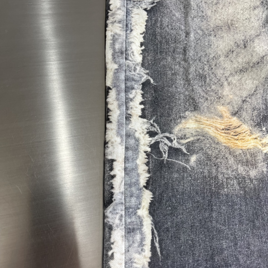 -Acne 25ss新款3d印花水洗牛仔裤 男女同款 高版本码数：42.44.46.48.50.52.5