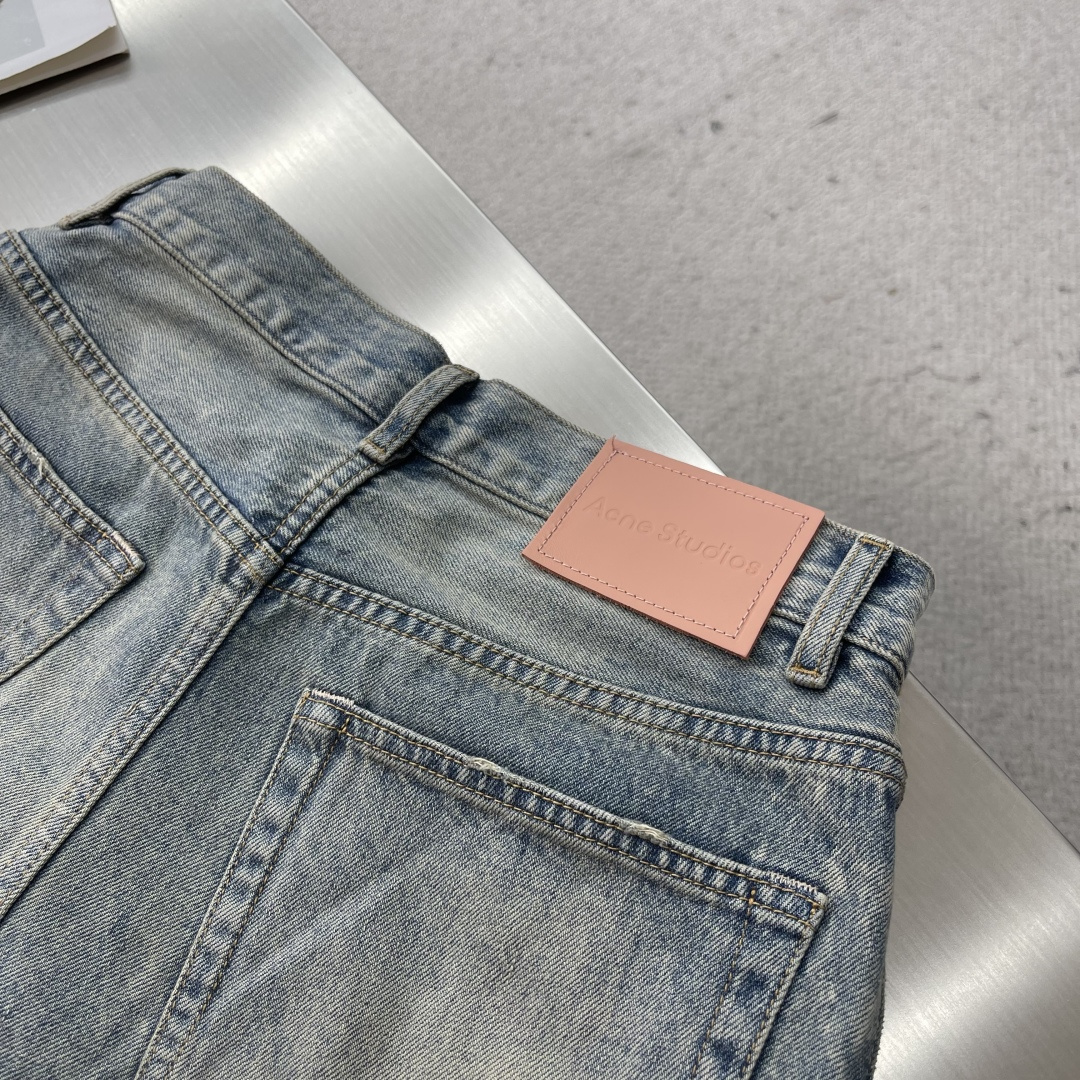 -Acne 25ss新款2006F 弯刀宽松低腰阔腿牛仔裤 男女同款 高版本码数：29.30.31.32