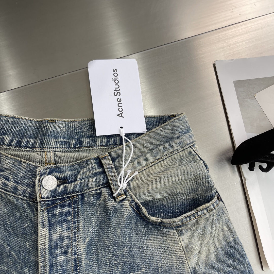 -Acne 25ss新款2006F 弯刀宽松低腰阔腿牛仔裤 男女同款 高版本码数：29.30.31.32