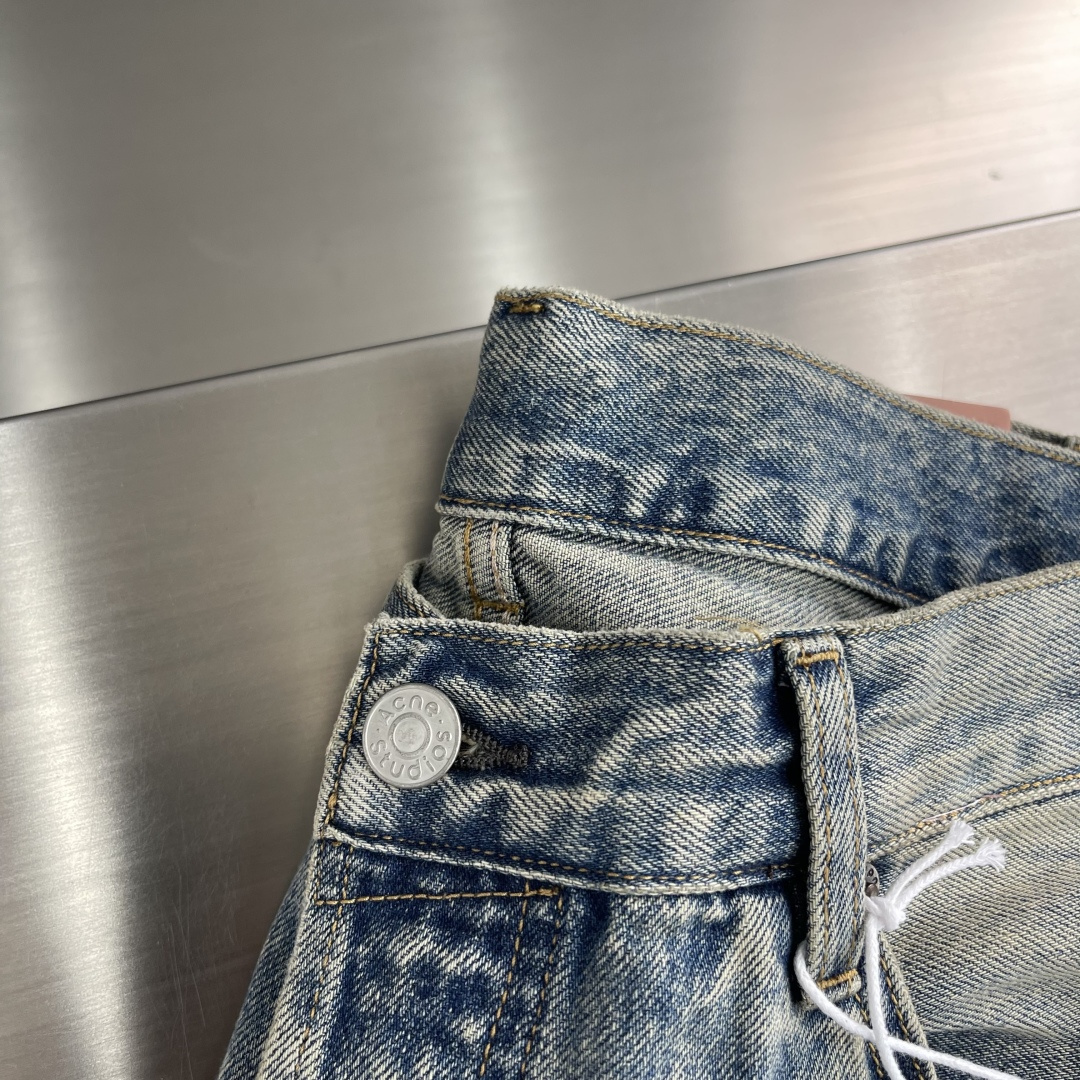 -Acne 25ss新款2006F 弯刀宽松低腰阔腿牛仔裤 男女同款 高版本码数：29.30.31.32