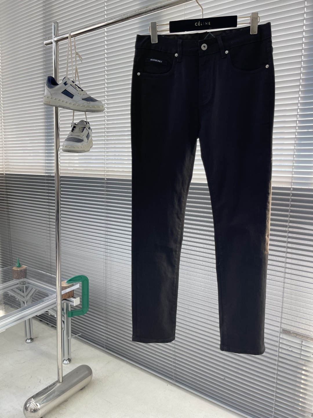 -BBR 25FW秋冬最新款休闲牛仔裤，高端系列，面料带弹力，舒适度高，腰头经典格子双包设计，小直筒版型