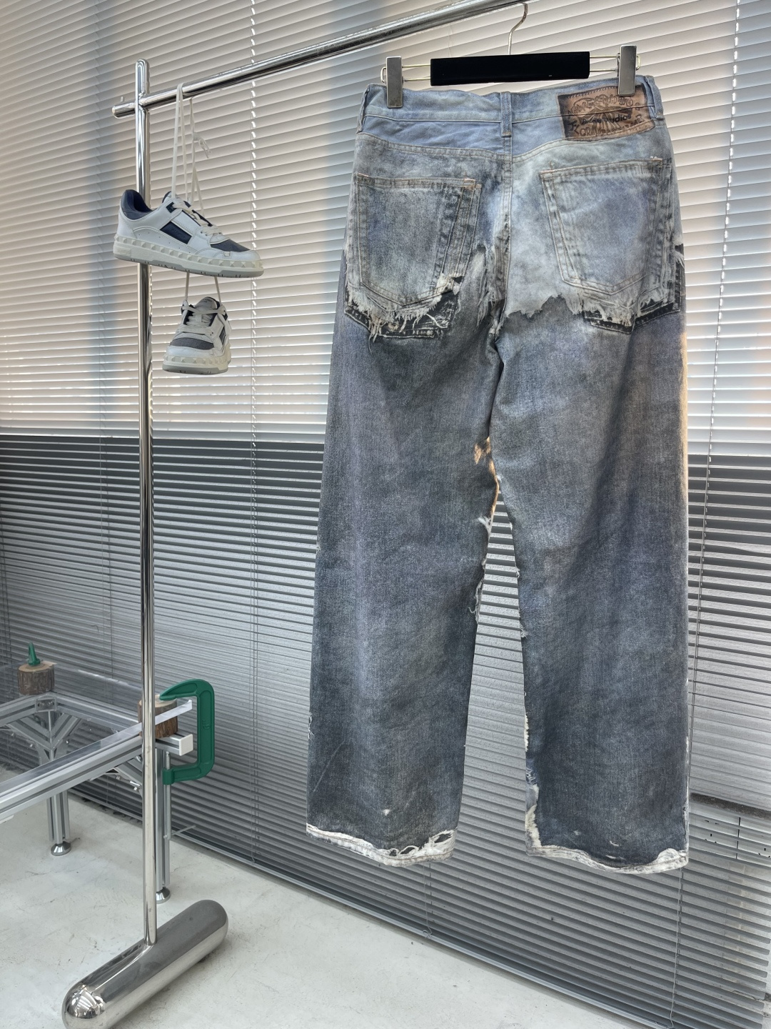 -Acne 25ss新款3d印花水洗牛仔裤 男女同款 高版本码数：42.44.46.48.50.52.5