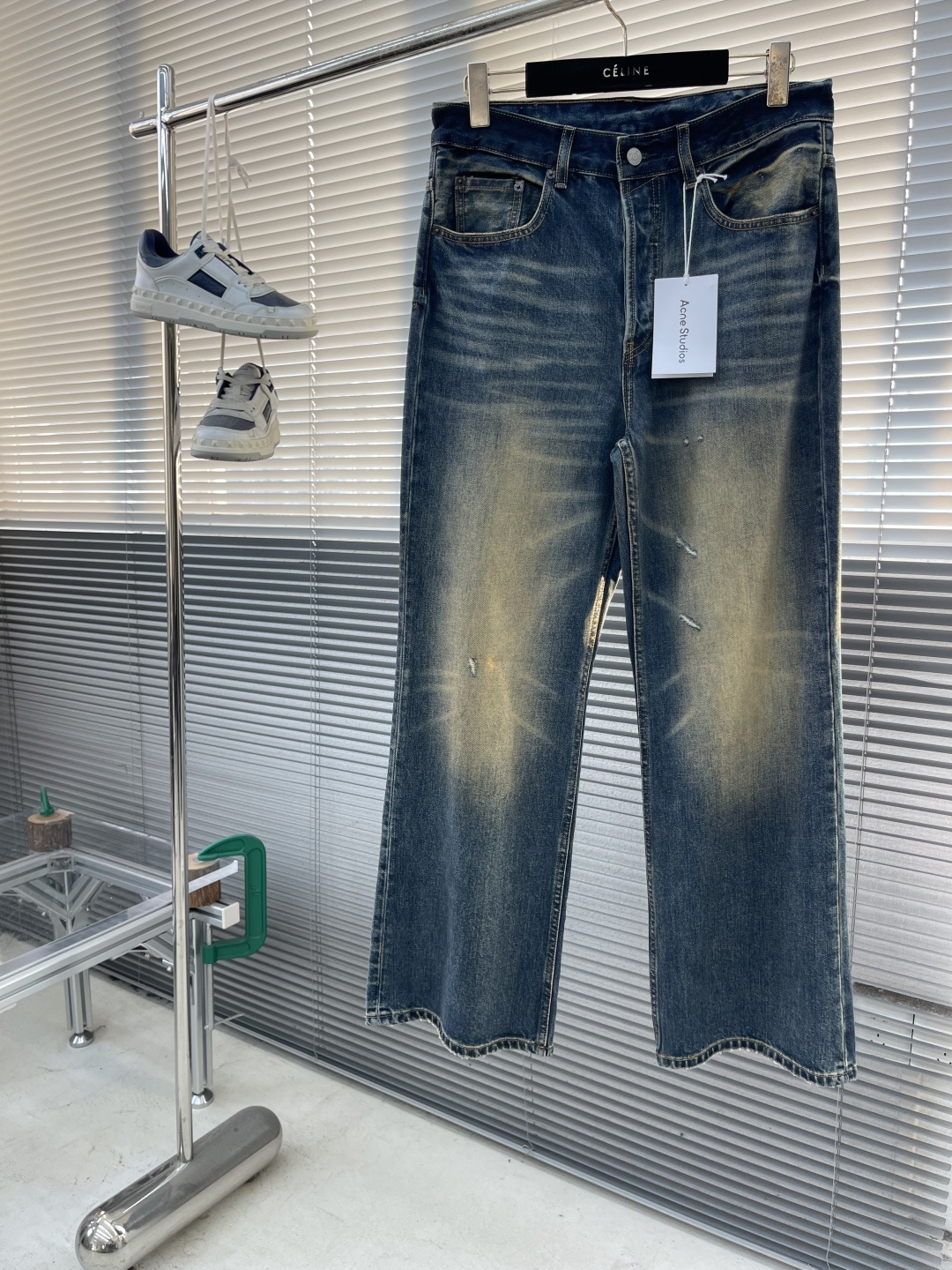 -Acne 25ss新款做旧纽扣门襟牛仔裤 男女同款 高版本码数：29.30.31.32.33.腰围 8