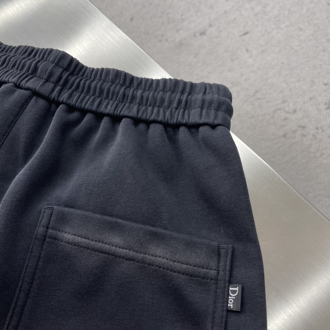 -Dio 25fw新款，logo字母印花洗水造旧磨卫裤，复古洗水造旧工艺 手工刷白定制面料 直筒设计 剪