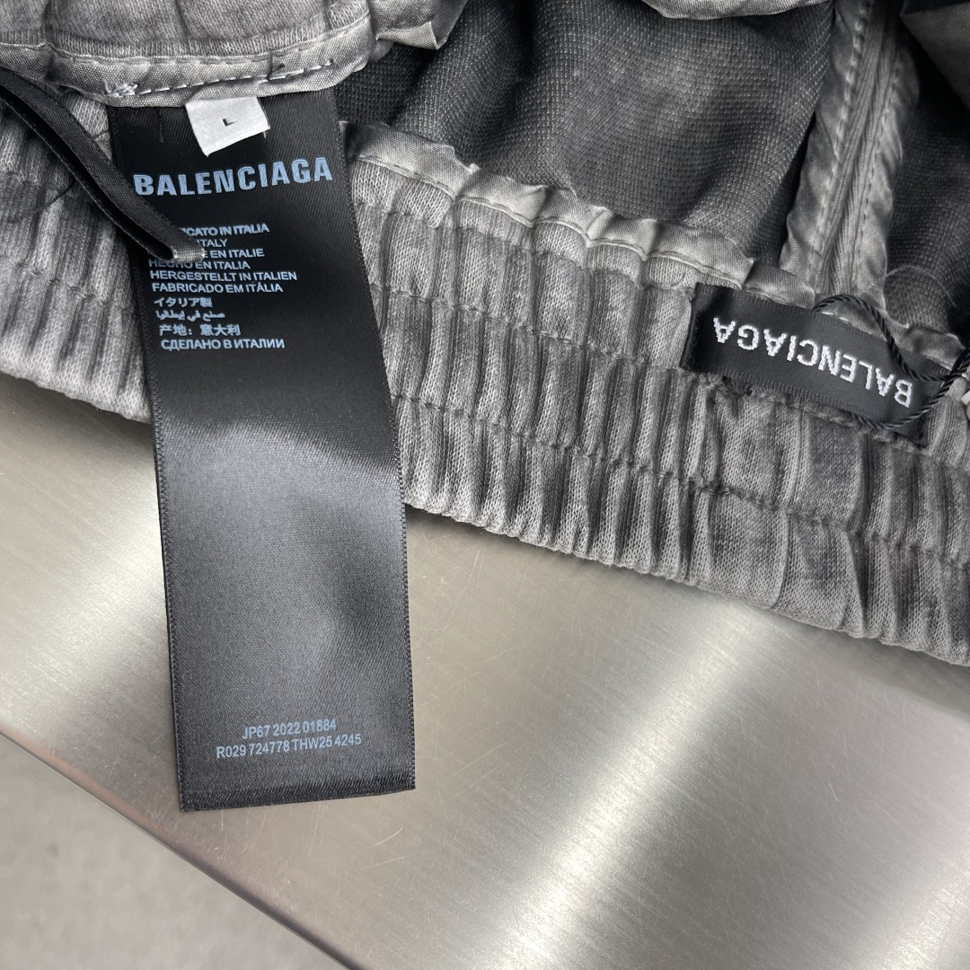-Balenciag 三叶草联名 2025早秋新品 针织棉加厚面料男士运动户外休闲裤 每季必出的类型，无