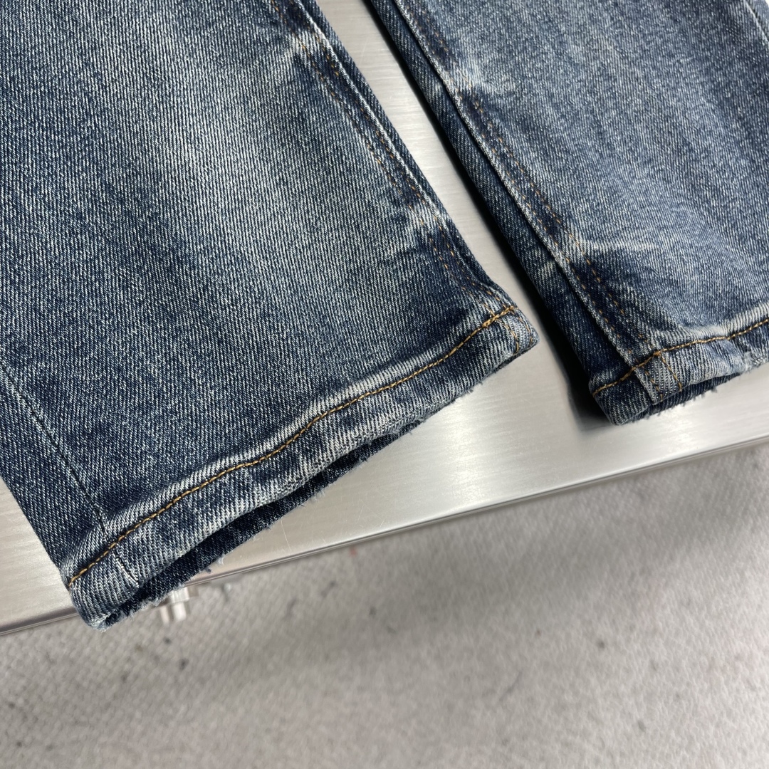 -BC 25秋冬新品牛仔长裤原版复刻细节辅料 完美品相 男士时髦蓝系潮流不俗经典百搭色 弹力微修身sim