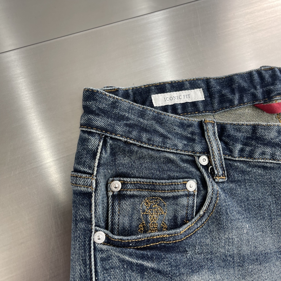 -BC 25秋冬新品牛仔长裤原版复刻细节辅料 完美品相 男士时髦蓝系潮流不俗经典百搭色 弹力微修身sim