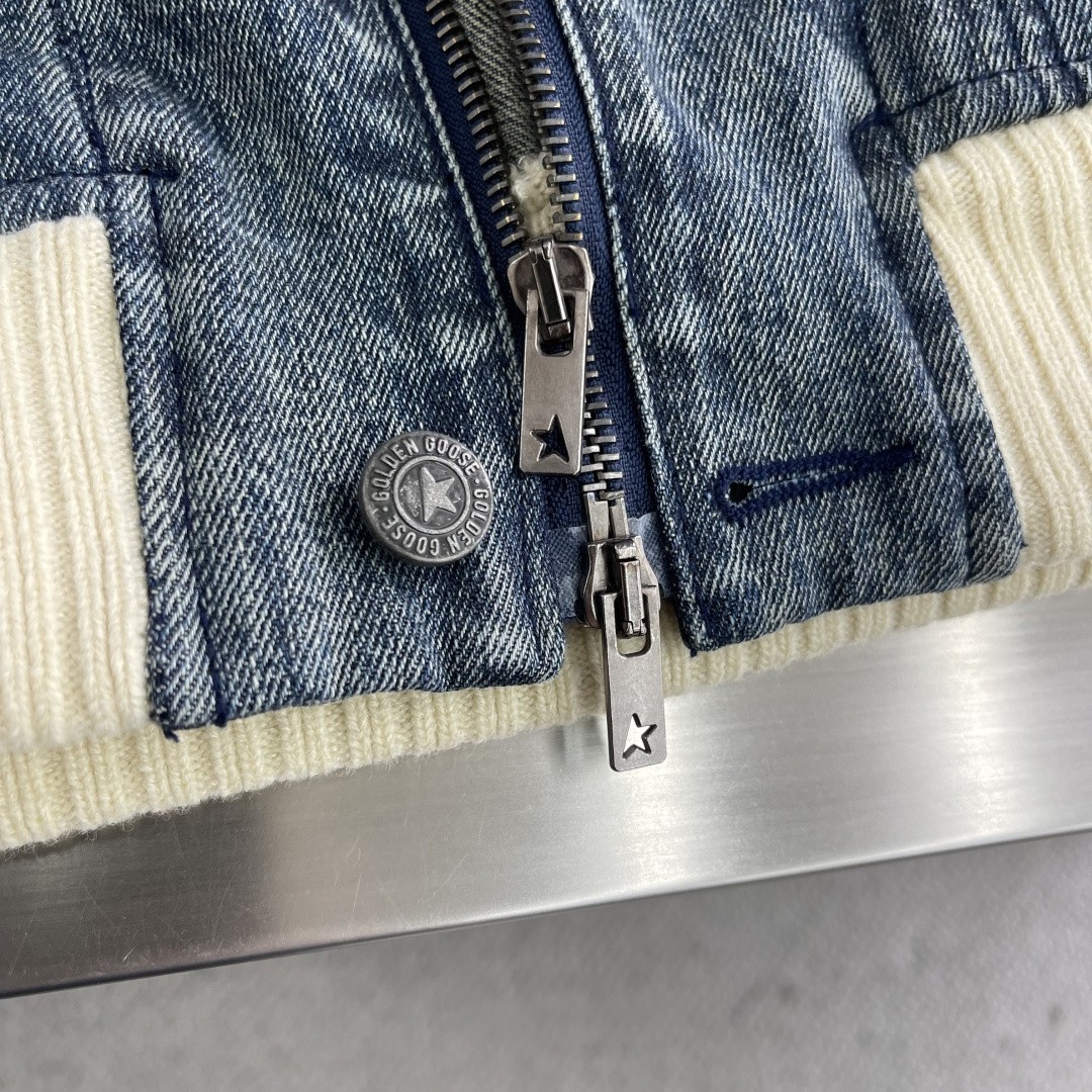 -Golden Goose 易烊千玺同款可拆袖男女同款牛仔外套尺码:S-XL