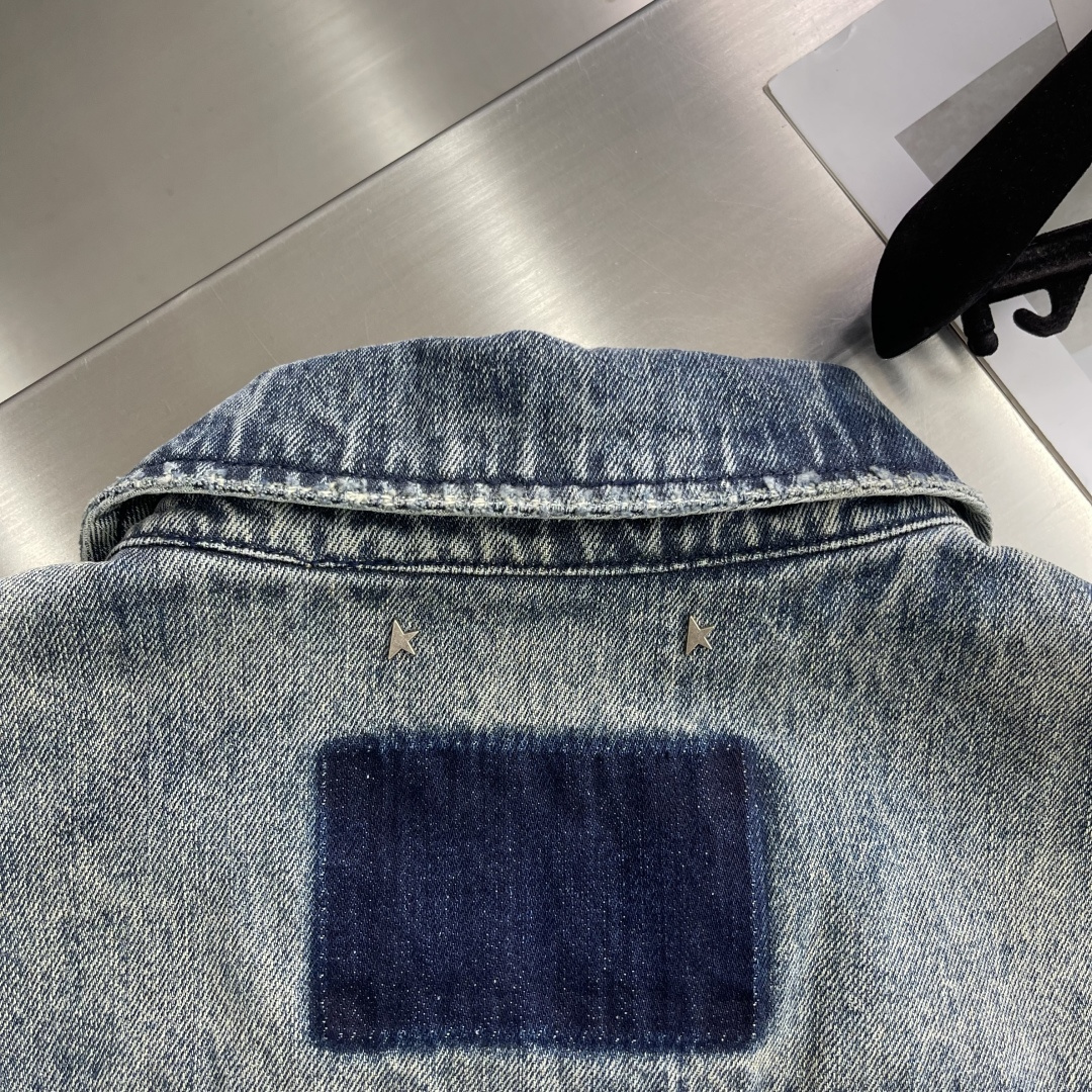 -Golden Goose 易烊千玺同款可拆袖男女同款牛仔外套尺码:S-XL