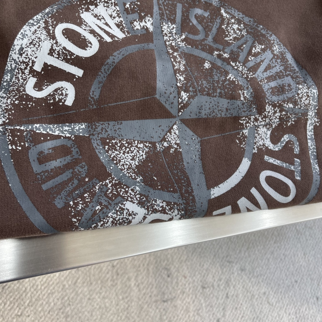 -Stone Island 2025秋冬系列休闲圆领卫衣码数：M-5XL 微阔版型轻量棉感卫衣。石头家同