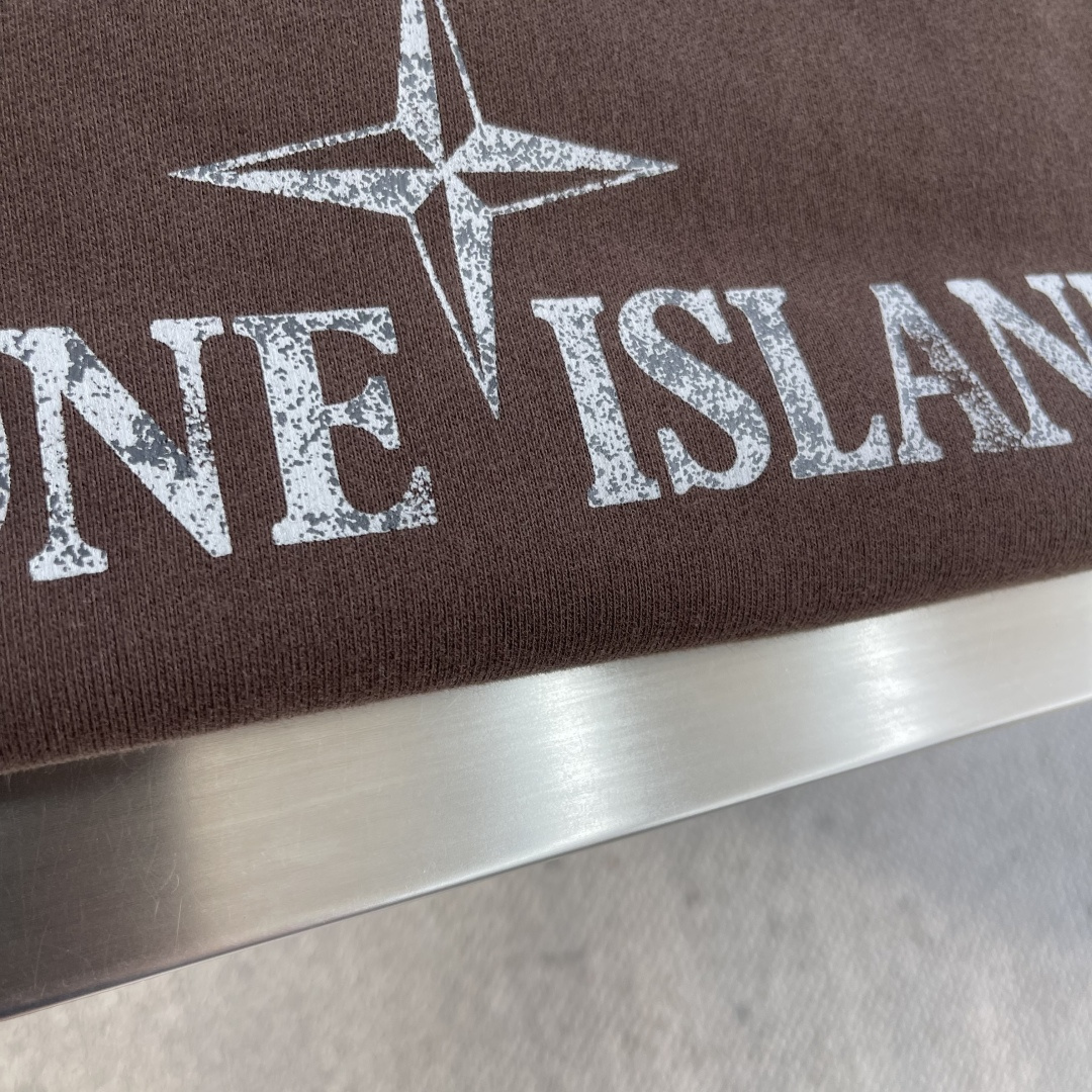 -Stone Island 2025秋冬系列休闲圆领卫衣码数：M-5XL 微阔版型轻量棉感卫衣。石头家同