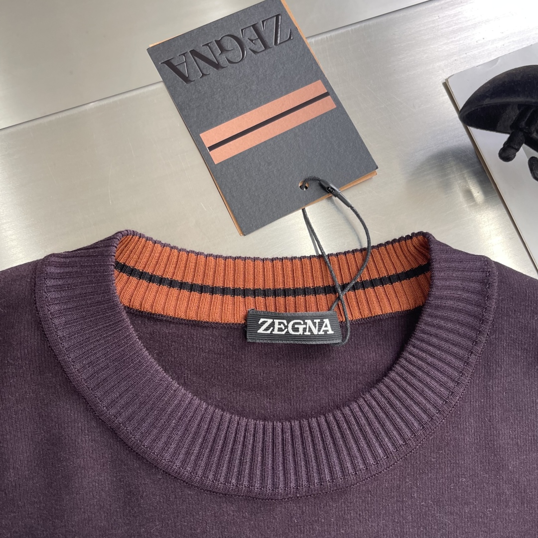 -Z ZEGN 简约风设计毛衣材质64%人造丝。14%棉 14 %丙烯酸纤维尺码：48-5648胸围98