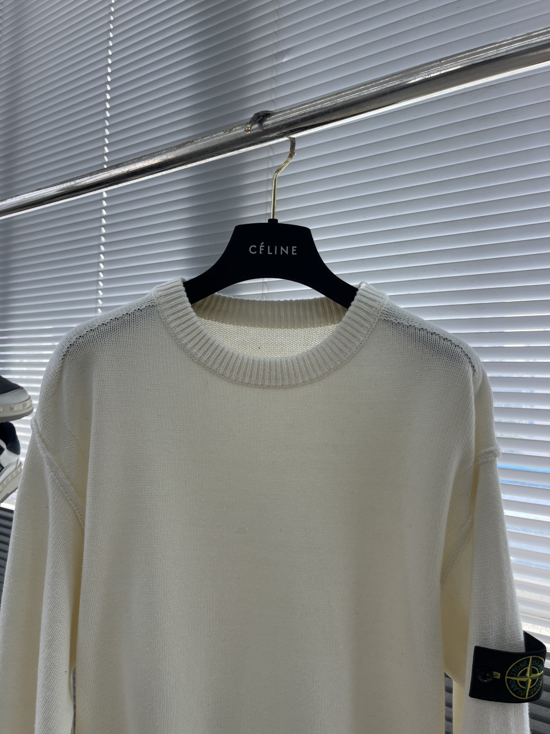 -Stone Island 2025秋冬系列休闲毛衣码数：M-3XL 微阔版型臂袖经典罗盘章仔 经典百搭