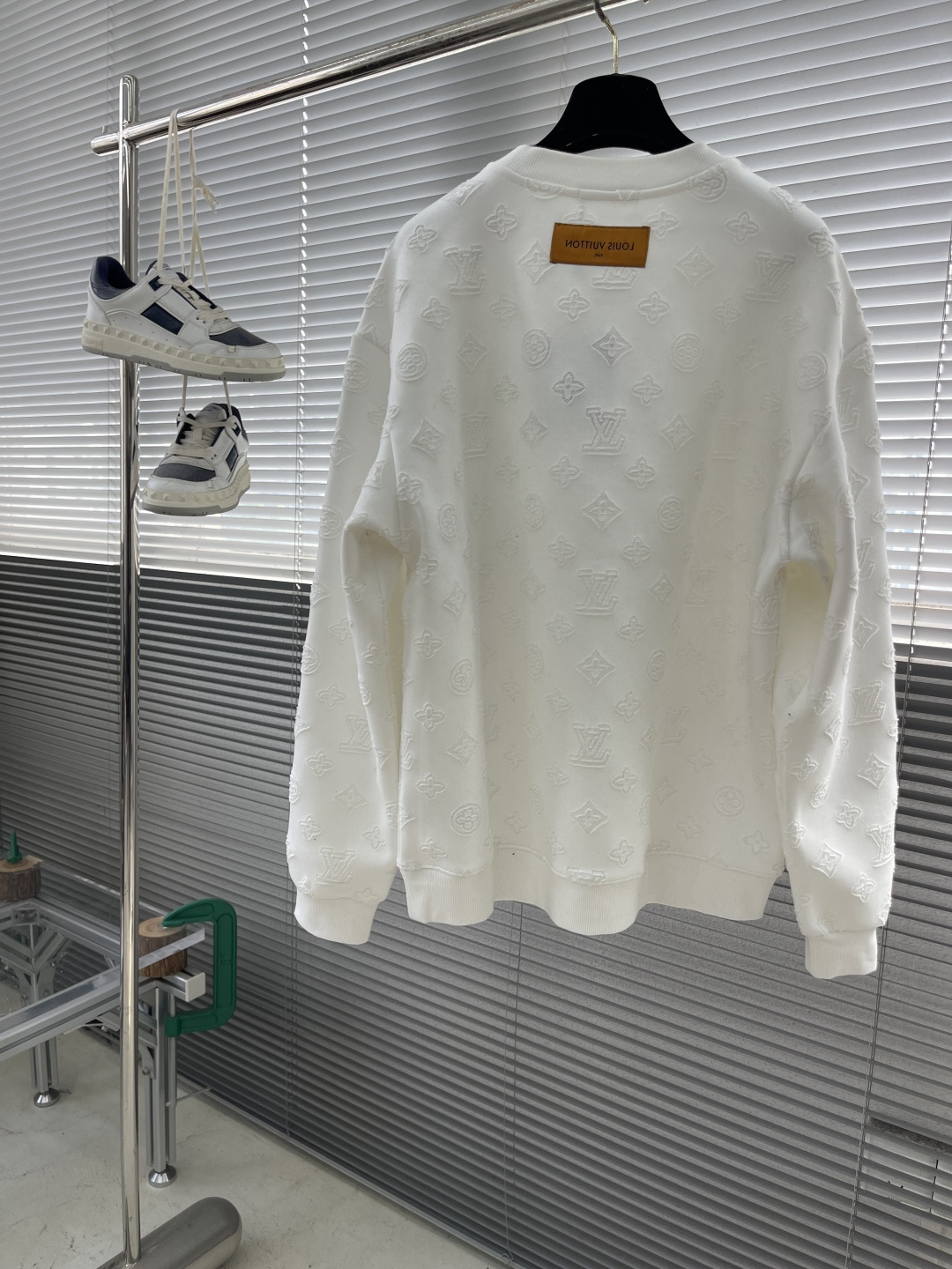 -驴牌 2025fw新款提花字母logo工艺刺绣提花图案休闲宽松棉质面料长袖卫衣男女同款 码数：S-XL