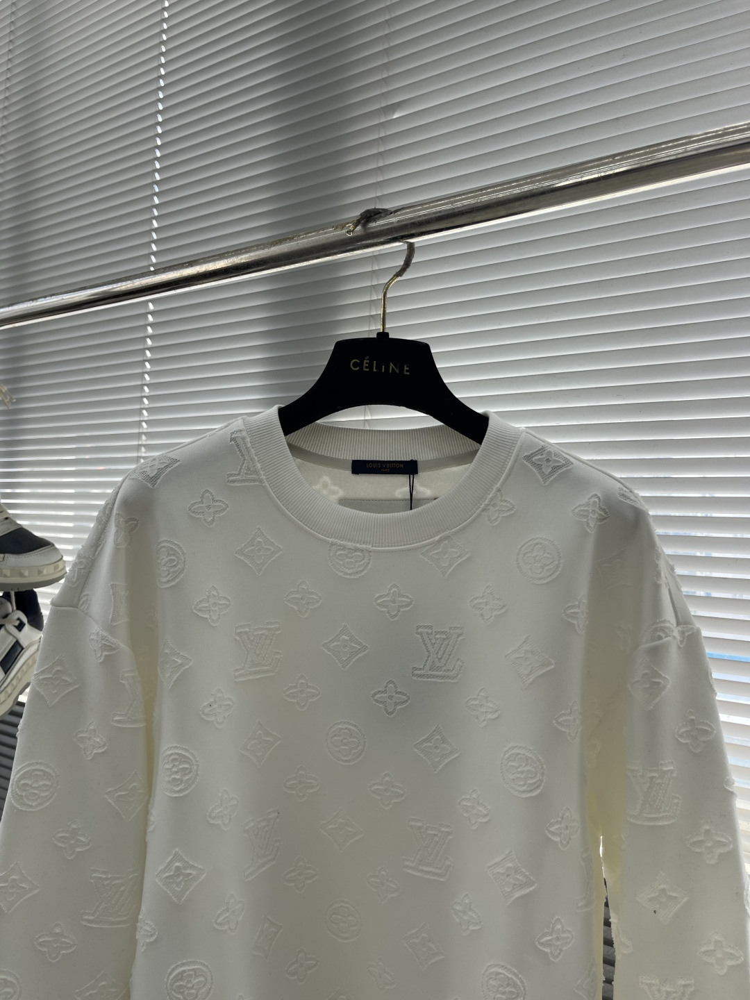 -驴牌 2025fw新款提花字母logo工艺刺绣提花图案休闲宽松棉质面料长袖卫衣男女同款 码数：S-XL