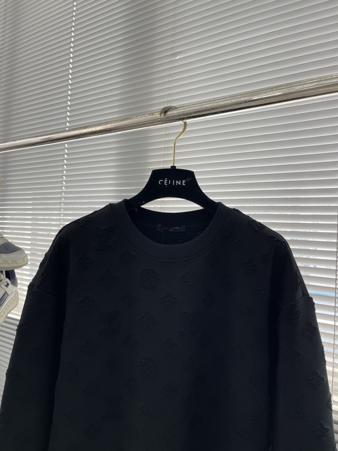 -驴牌 2025fw新款提花字母logo工艺刺绣提花图案休闲宽松棉质面料长袖卫衣男女同款 码数：S-XL