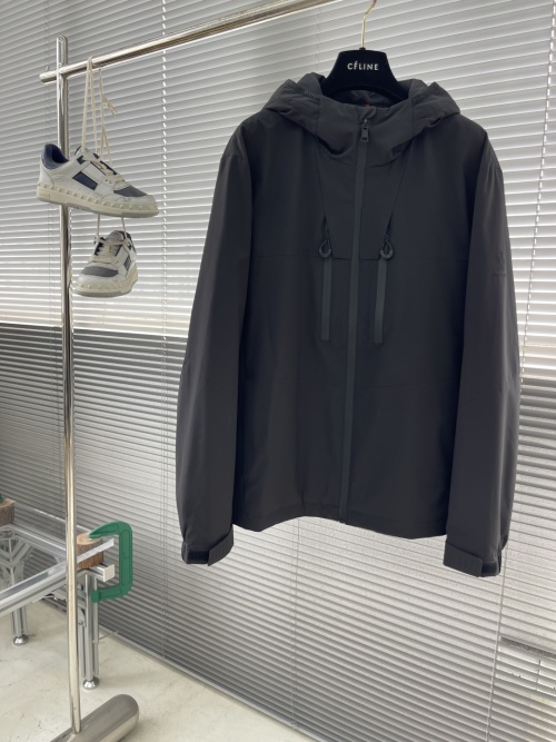 Celine 2025 Fall/Winter Hooded Jacket, High-Tech Composite Fabric, Custom Logo 1 Celine 2025 Fall/Winter Hooded Jacket, High-Tech Composite Fabric, Custom Logo