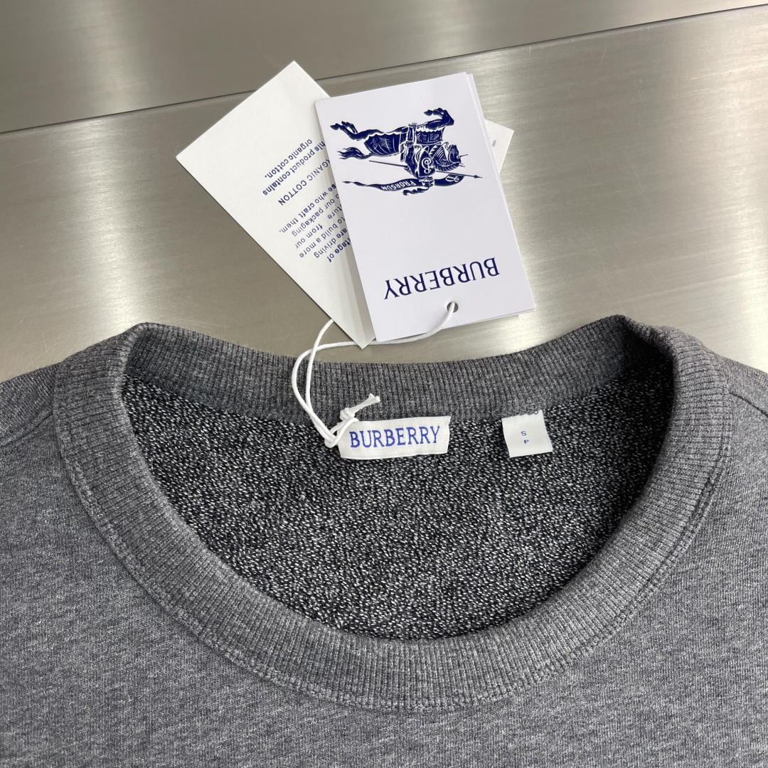 -BBR 24ss灰色字母logoT恤长袖高版本码数：S.M.L.XL衣长71727374胸围 1201