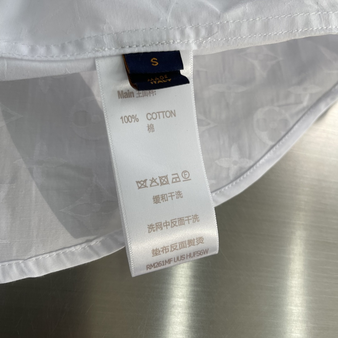 -驴家 25ss新款满印白色衬衫 高版本 码数：S.M.L.XL衣长7576.5 78 79.5胸围 1