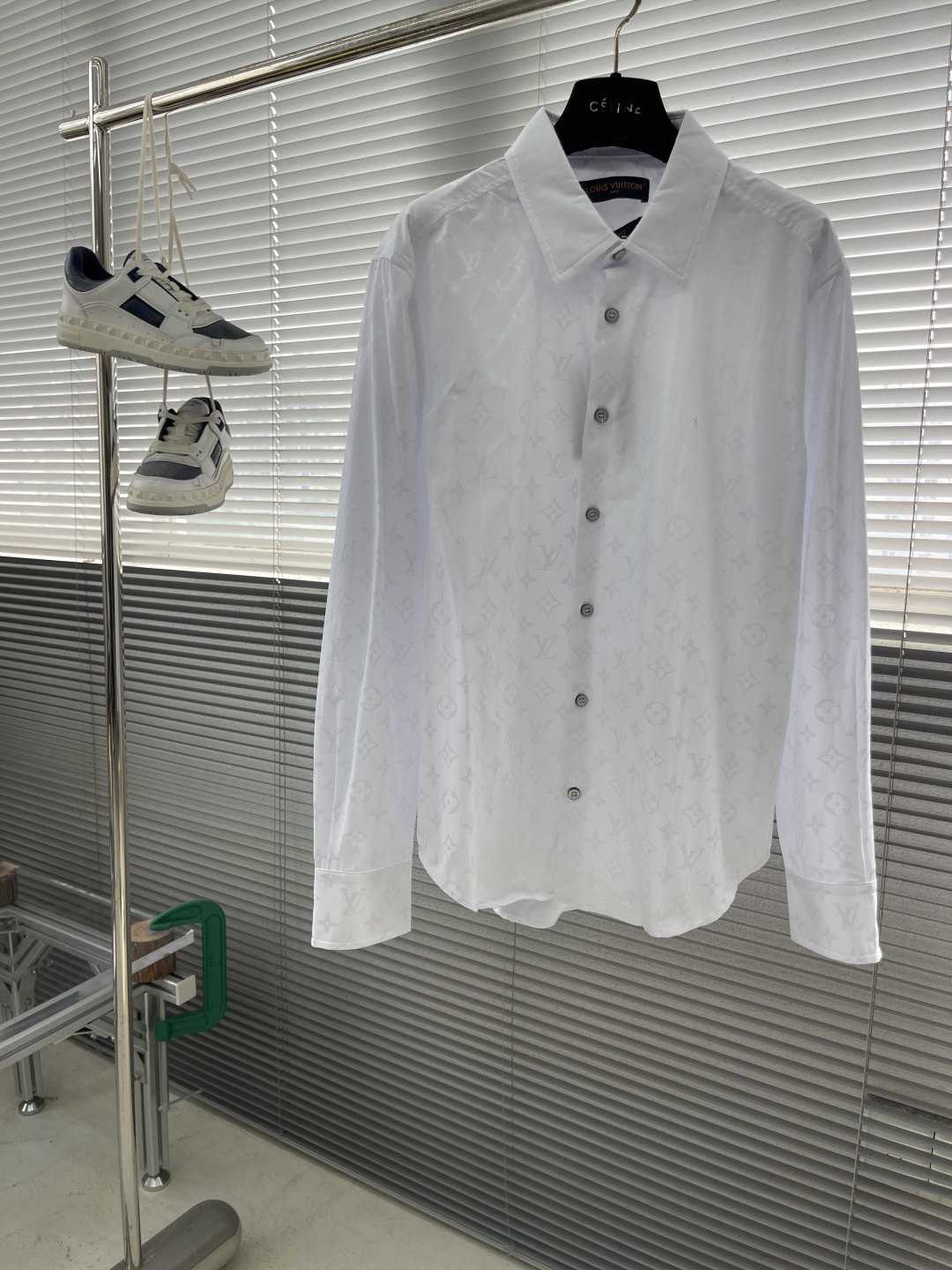 -驴家 25ss新款满印白色衬衫 高版本 码数：S.M.L.XL衣长7576.5 78 79.5胸围 1