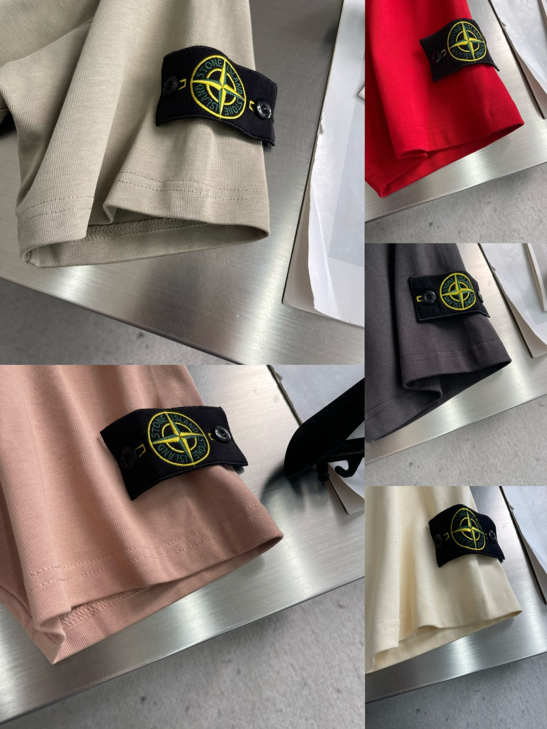 -Stone Island 宽松 纯棉短袖尺码：M-XXL ML XL2XL衣长 6870 7274肩宽