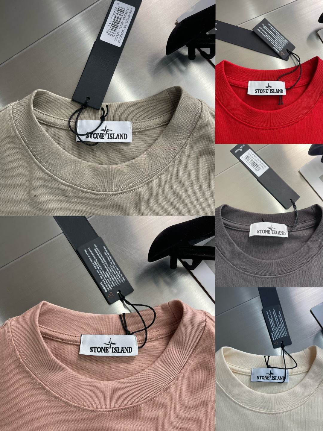 -Stone Island 宽松 纯棉短袖尺码：M-XXL ML XL2XL衣长 6870 7274肩宽