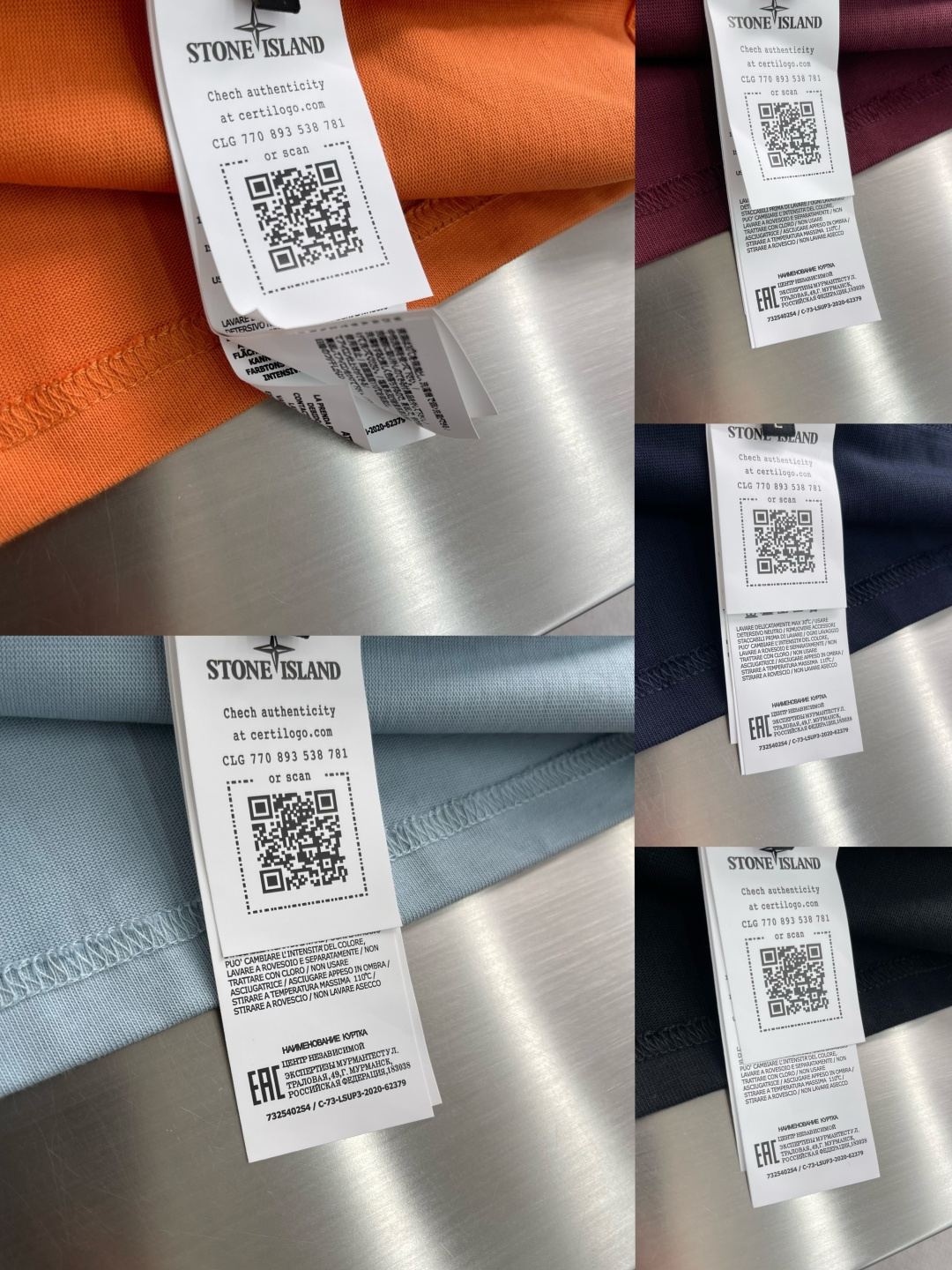 -Stone Island 宽松 纯棉短袖尺码：M-XXL ML XL2XL衣长 6870 7274肩宽