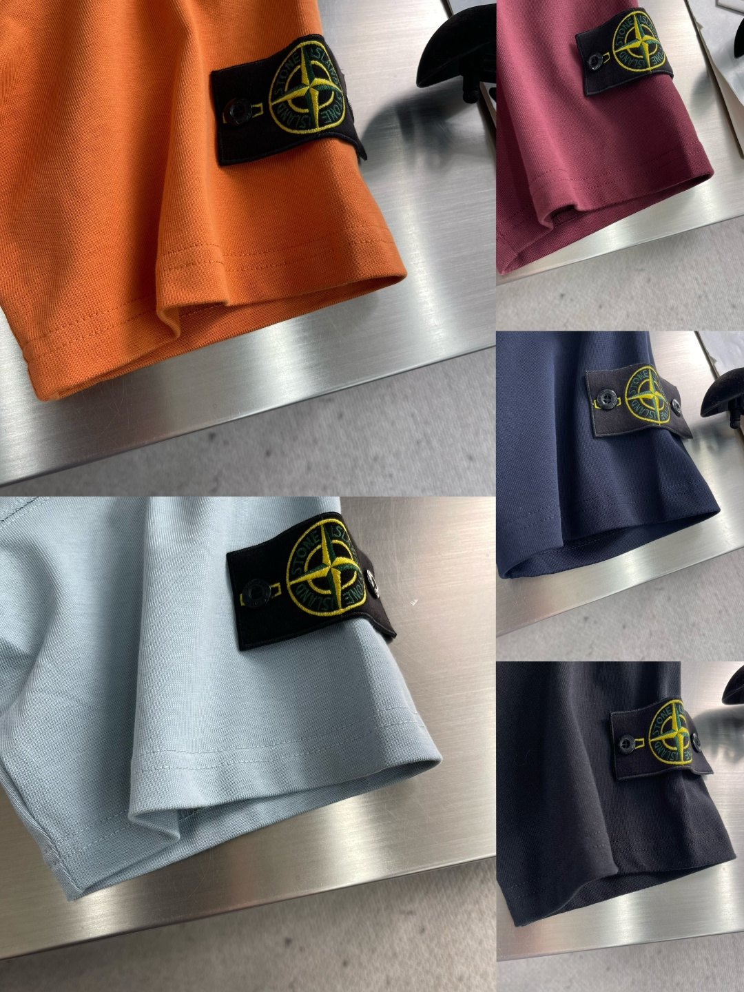 -Stone Island 宽松 纯棉短袖尺码：M-XXL ML XL2XL衣长 6870 7274肩宽