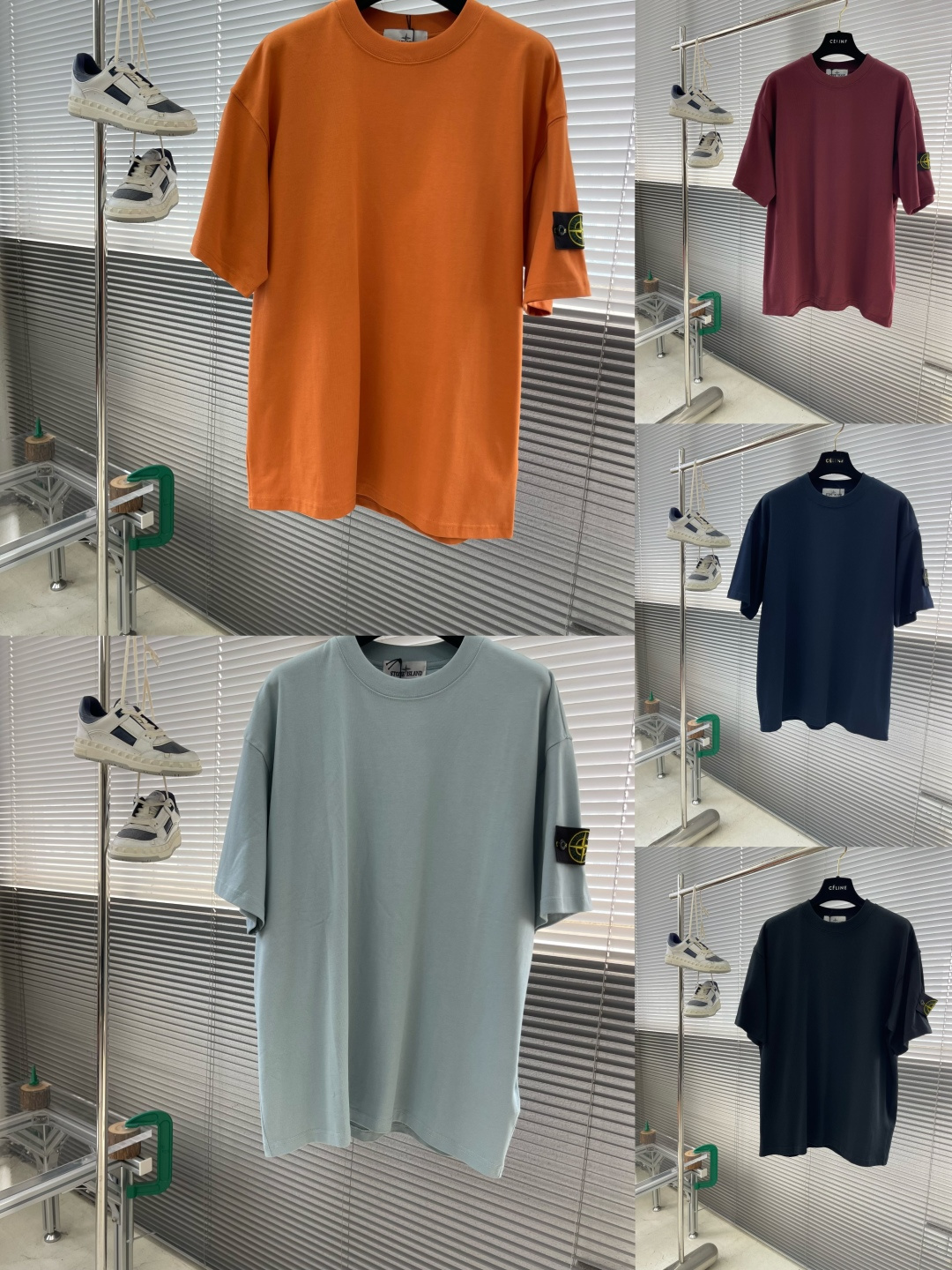 -Stone Island 宽松 纯棉短袖尺码：M-XXL ML XL2XL衣长 6870 7274肩宽